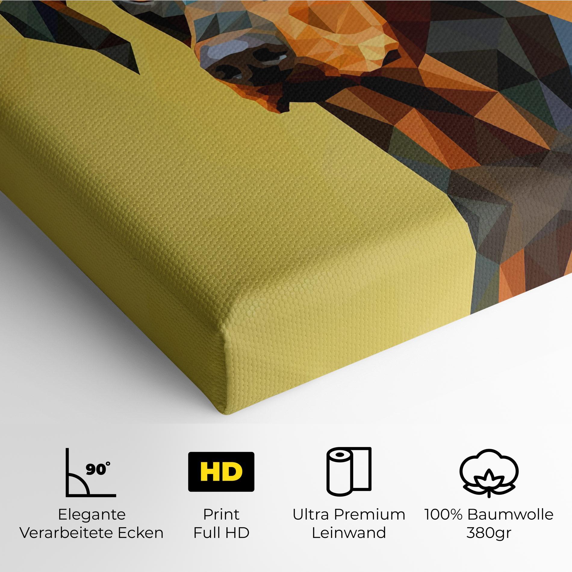 Leinwandbild Digital Art Dog mockup 4