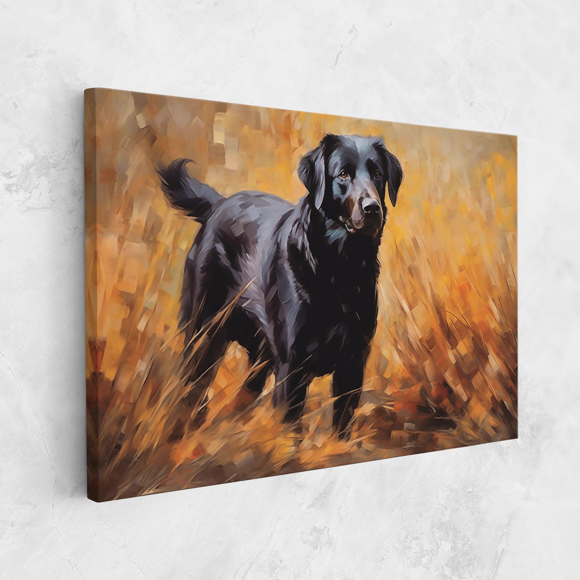 Leinwandbild Black Pretty Dog mockup 1