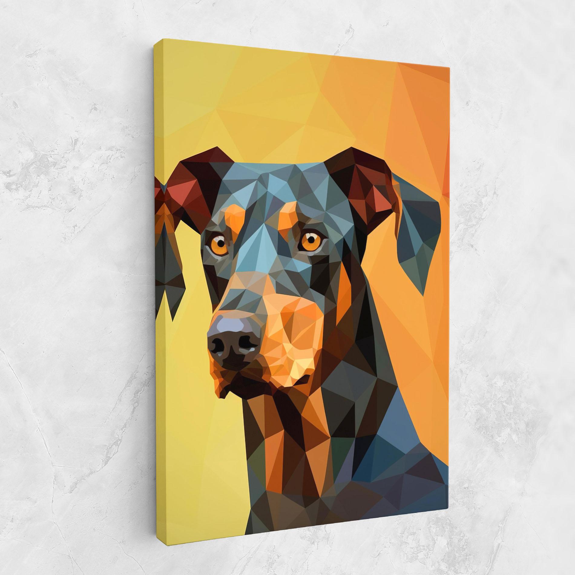 Leinwandbild Digital Art Dog mockup 1