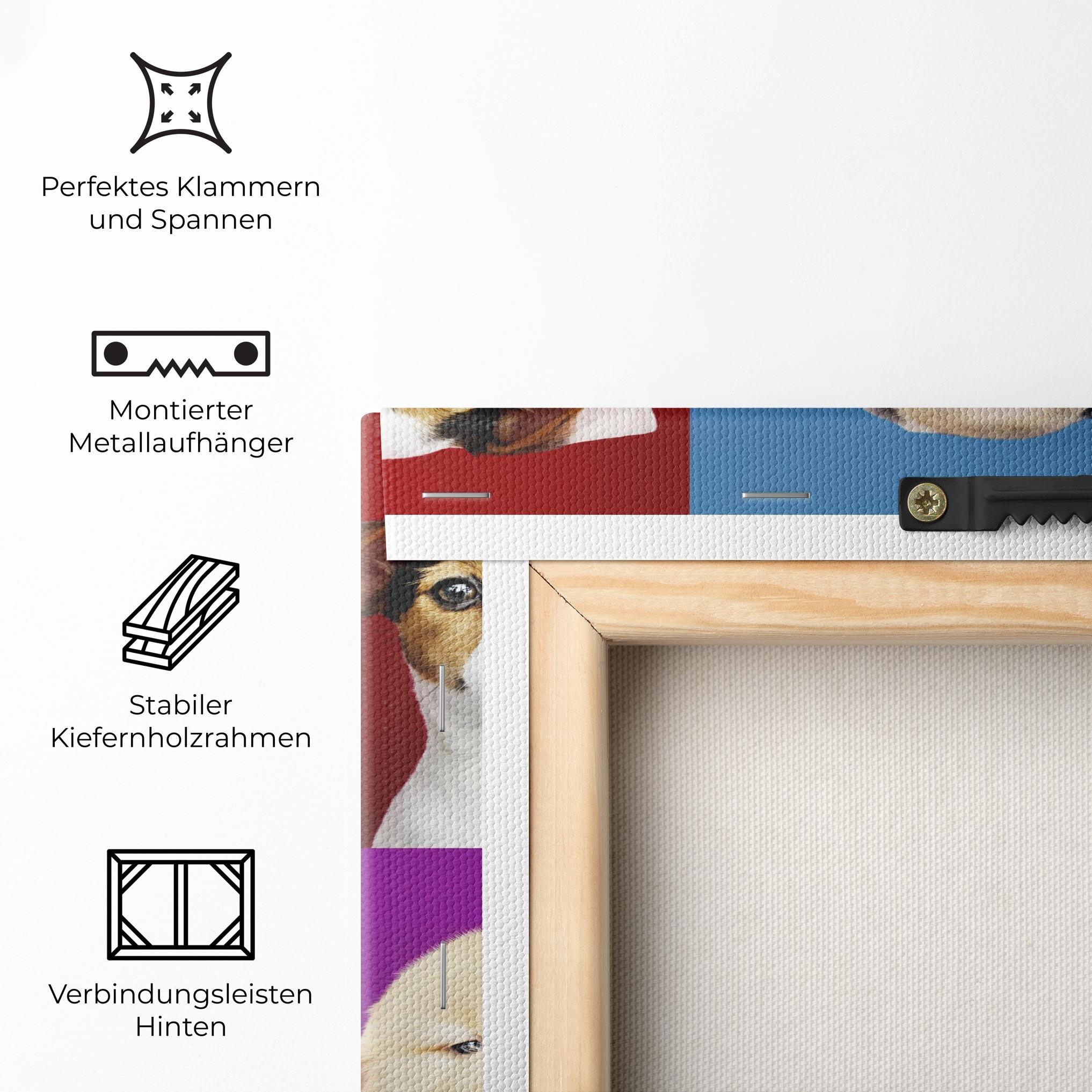 Leinwandbild Adorable Puppies Mix mockup 5