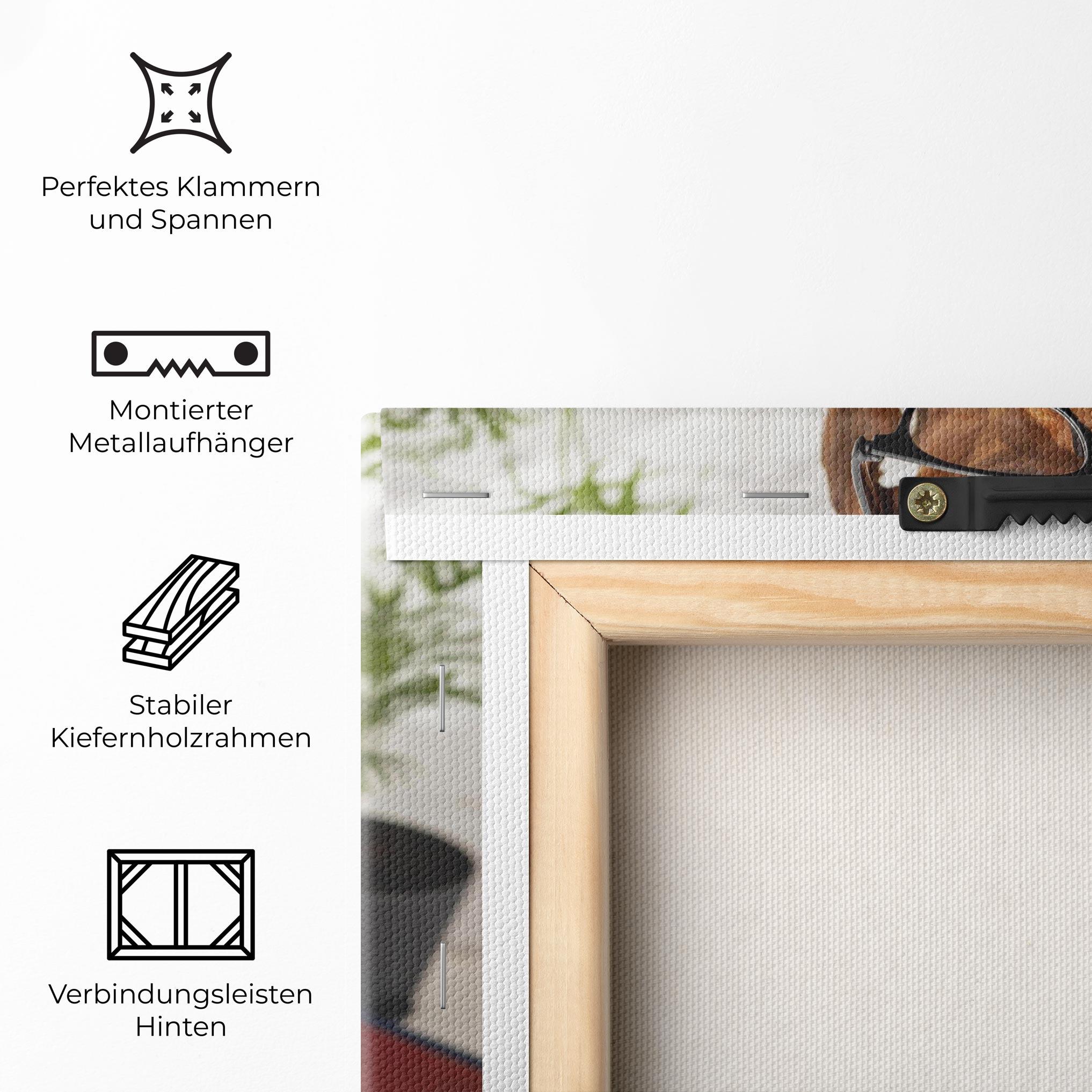 Leinwandbild Books Cute Dog mockup 5