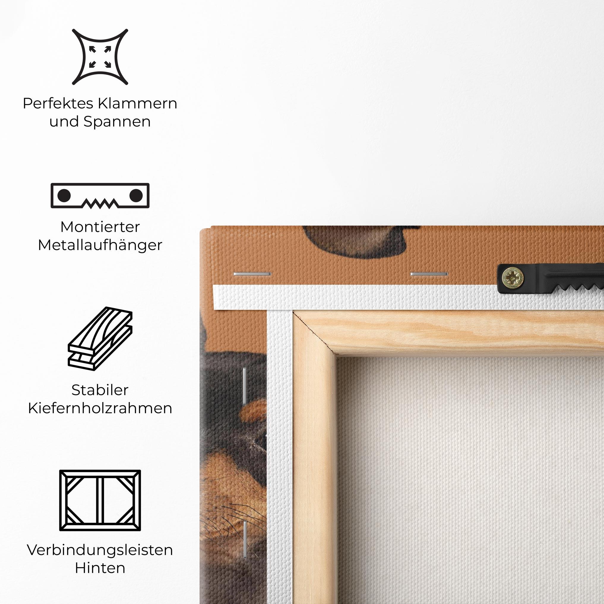 Leinwandbild Cute Dog Portrait mockup 5