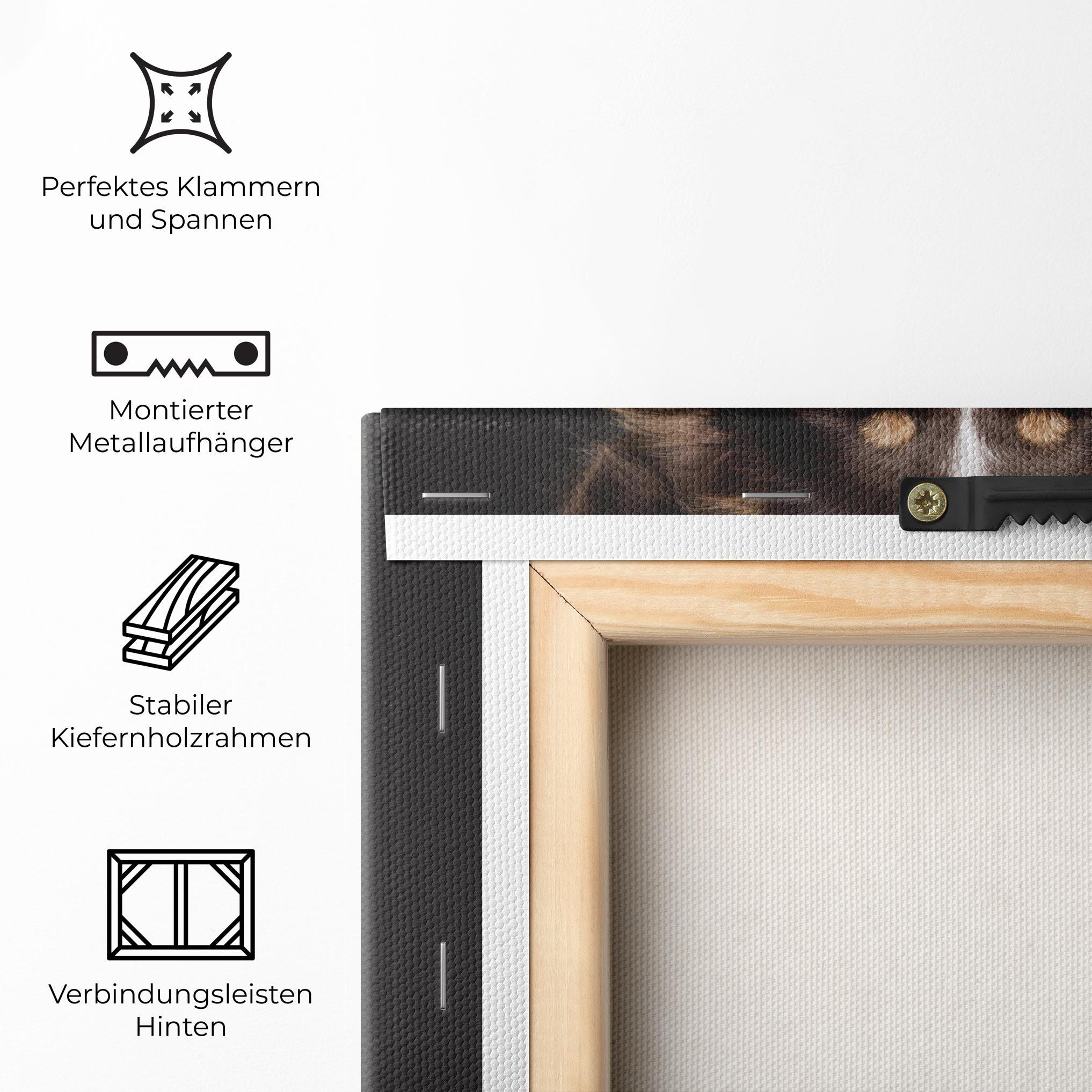 Leinwandbild Cute Dog Sitting mockup 5