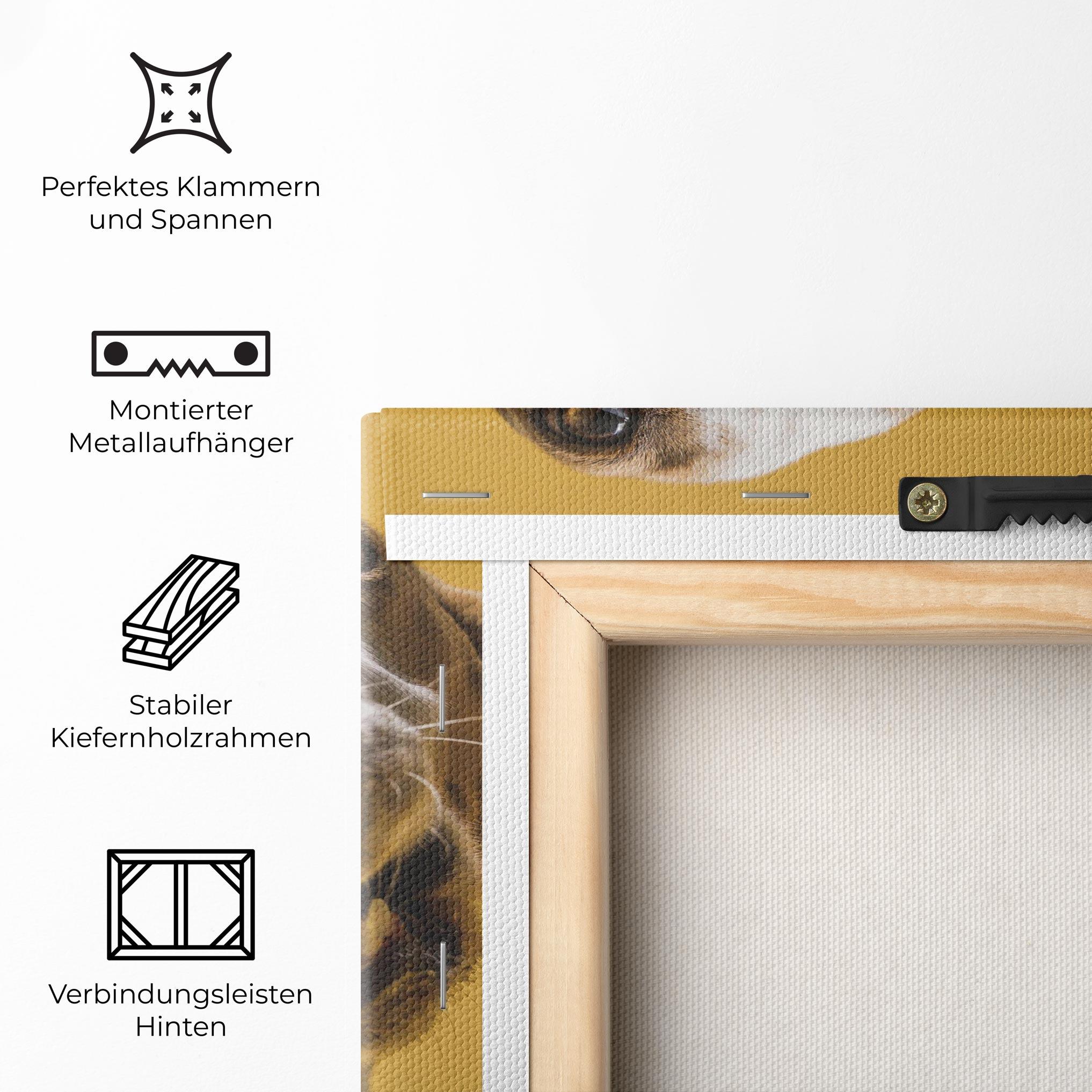 Leinwandbild Dog Eating Bone mockup 5