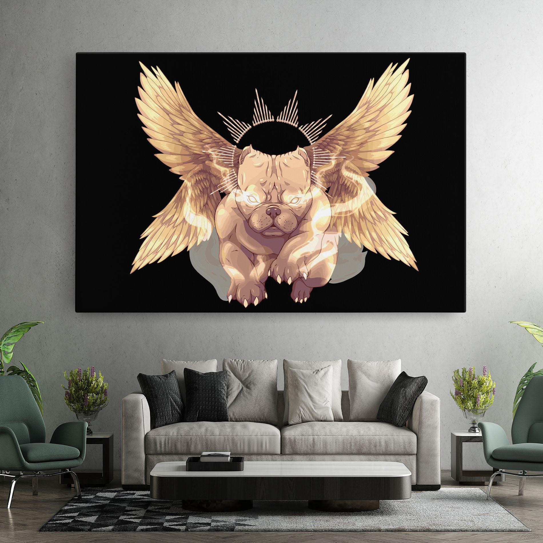Leinwandbild Angel Dog mockup 7