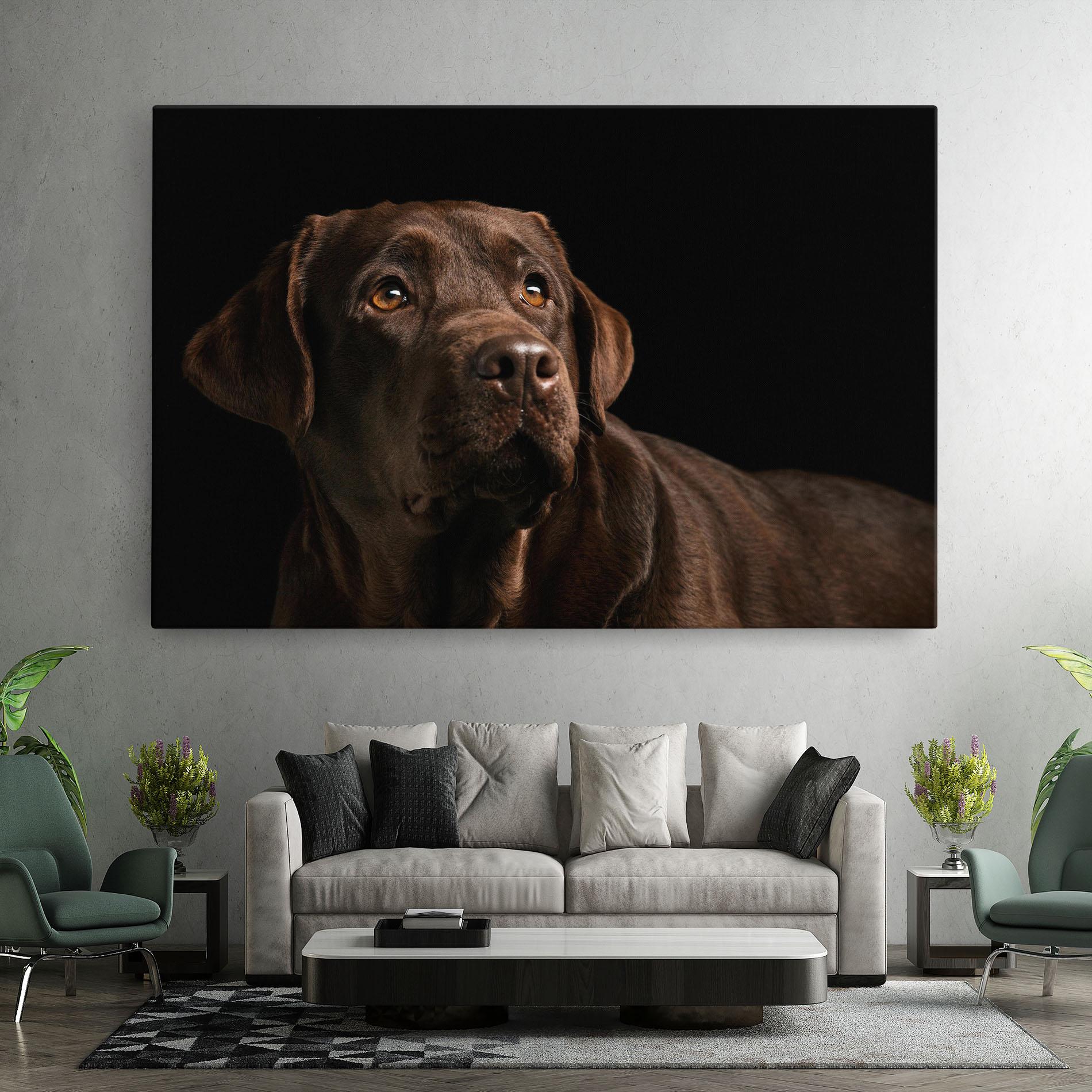Leinwandbild Brown Labrador mockup 7