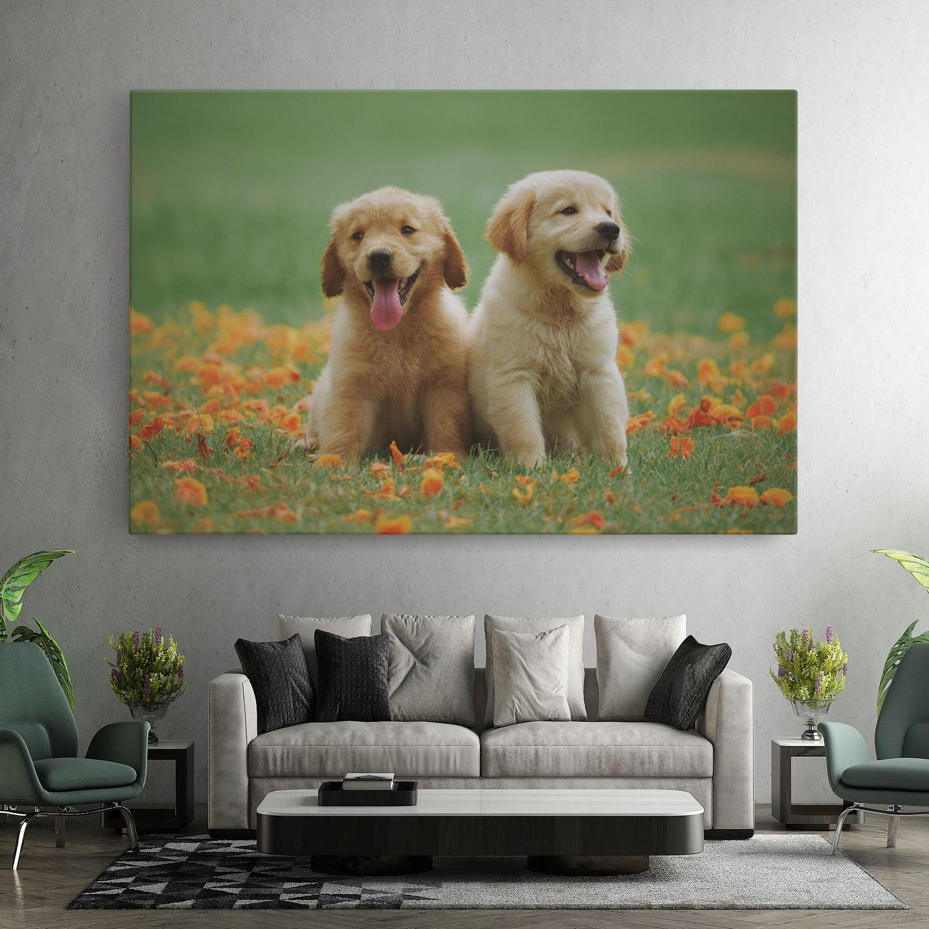 Leinwandbild Happy Dogs mockup 7