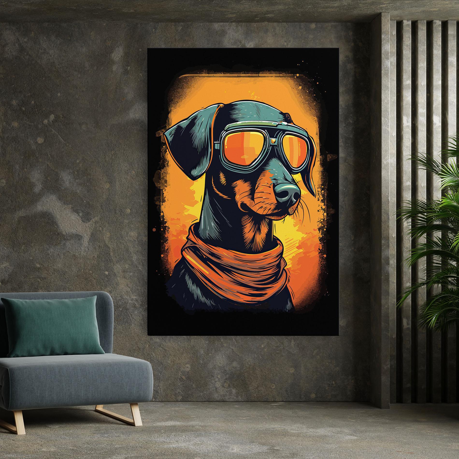 Leinwandbild Cool Dog mockup 7