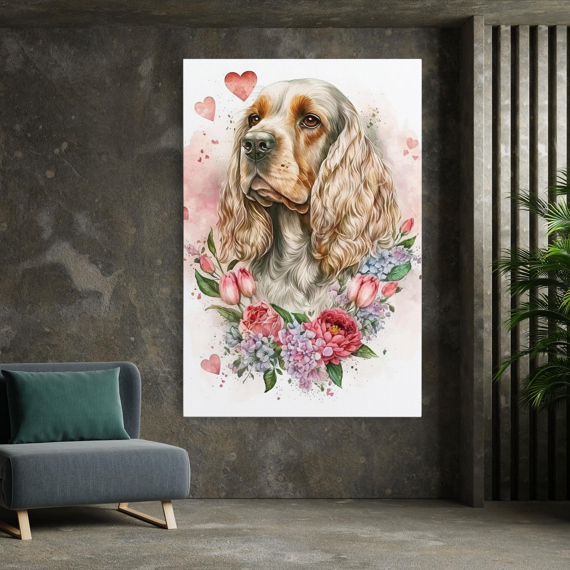 Leinwandbild Cute Little Cocker mockup 7