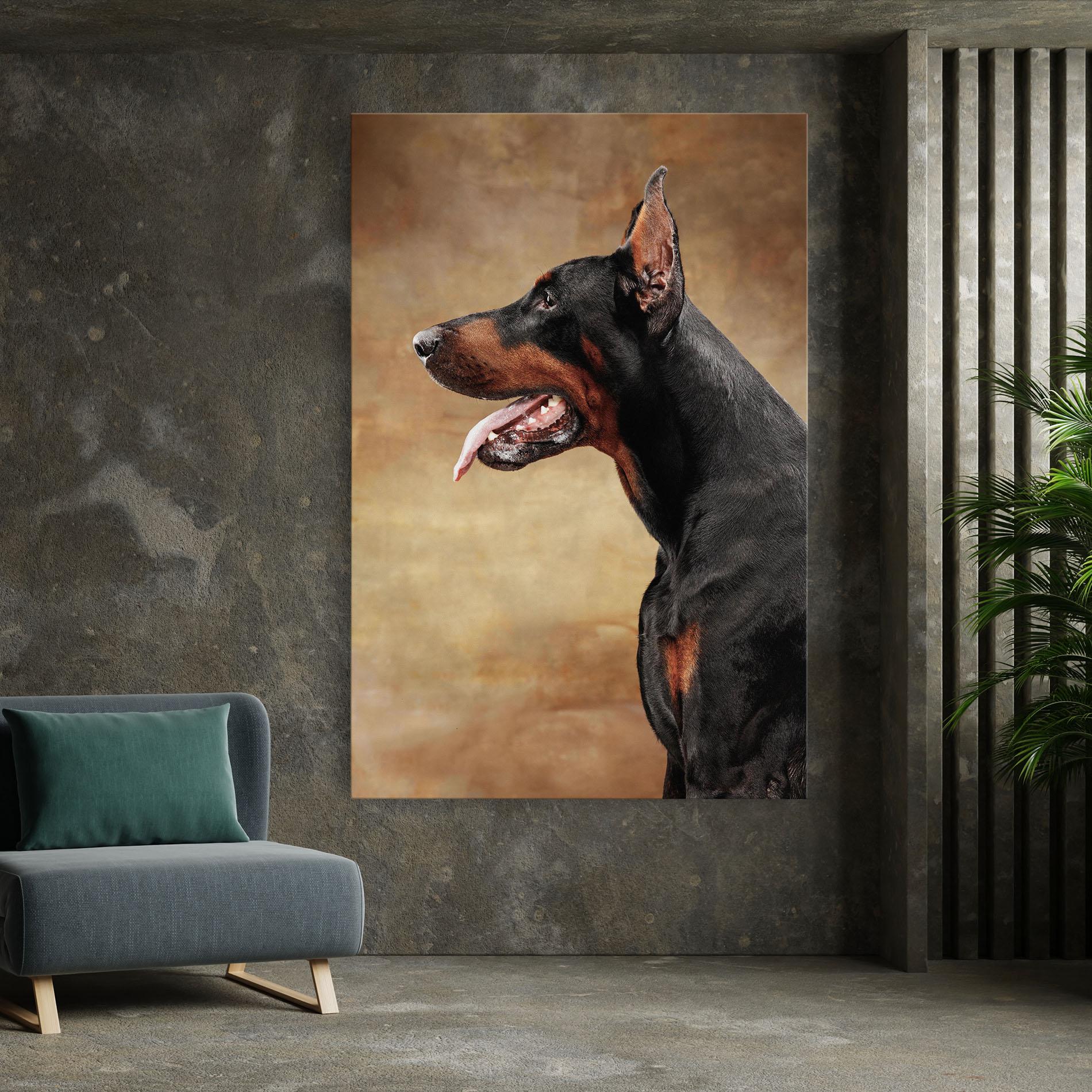Leinwandbild Doberman Pinscher mockup 7