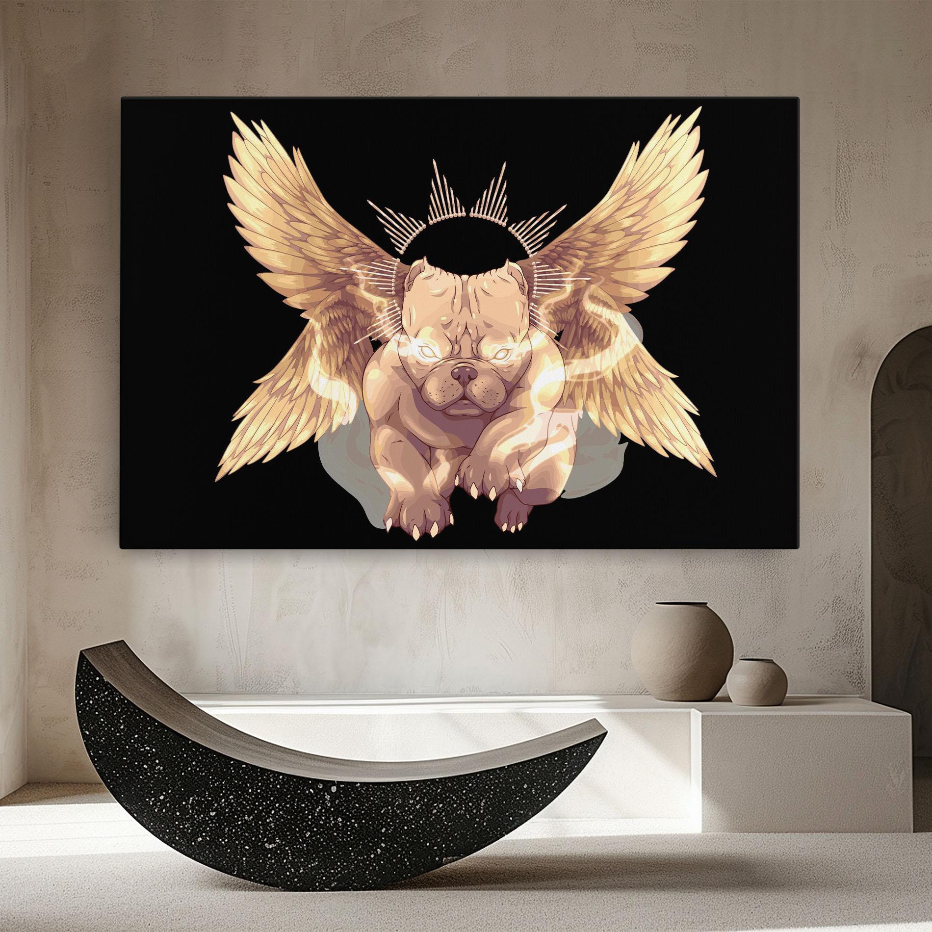 Leinwandbild Angel Dog mockup 8