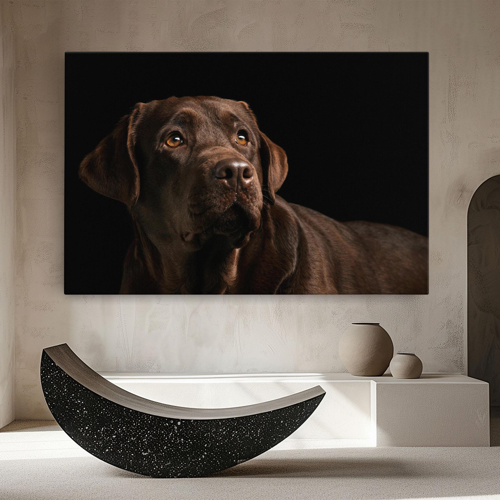 Leinwandbild Brown Labrador mockup 8