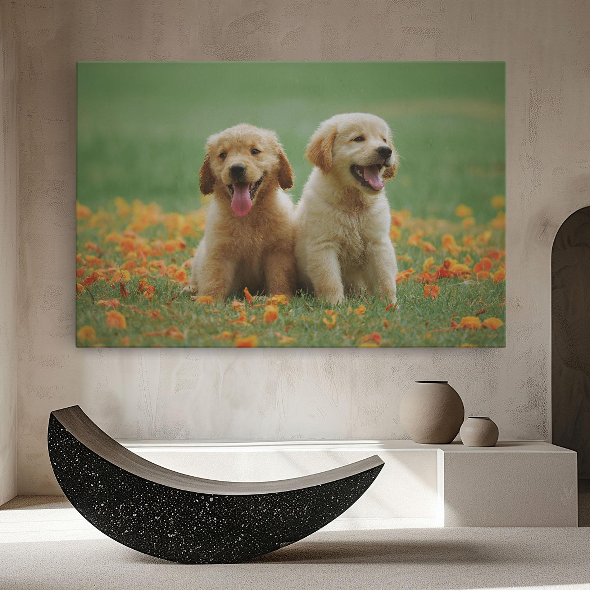 Leinwandbild Happy Dogs mockup 8