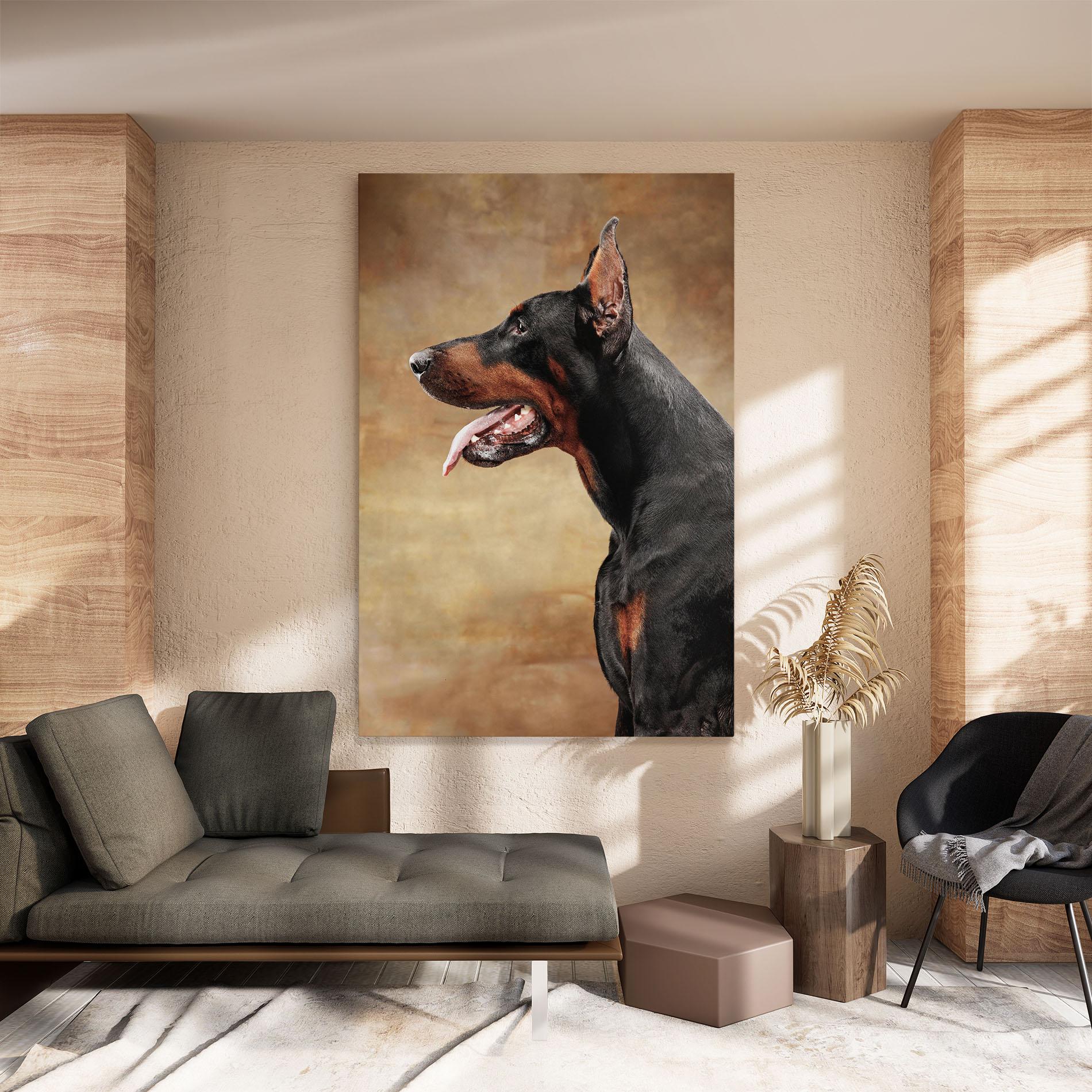 Leinwandbild Doberman Pinscher mockup 8