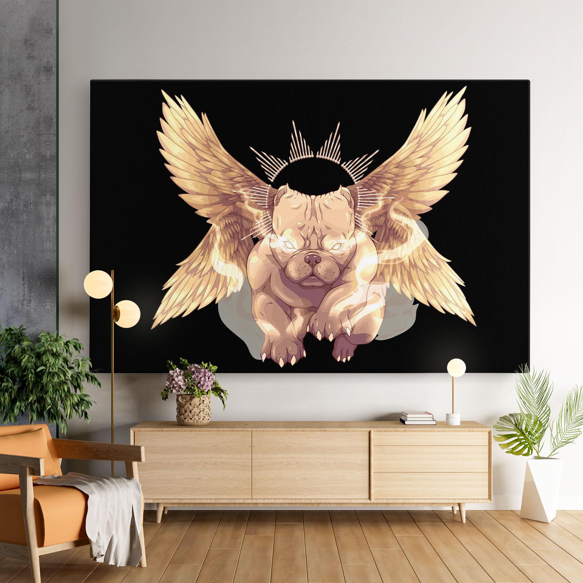 Leinwandbild Angel Dog mockup 9