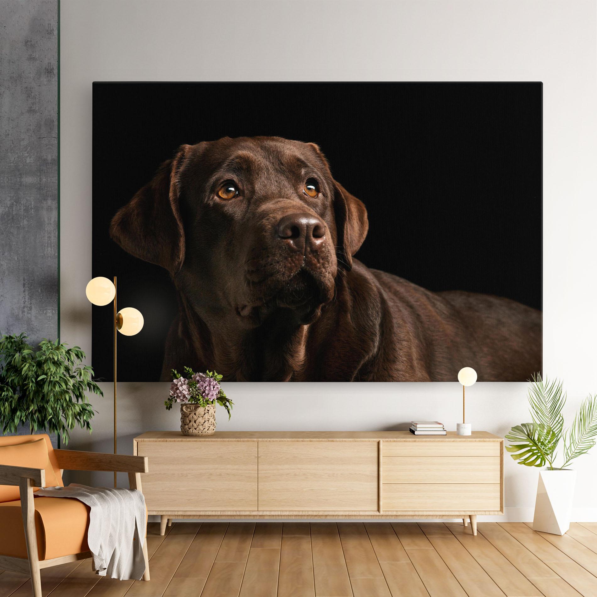 Leinwandbild Brown Labrador mockup 9