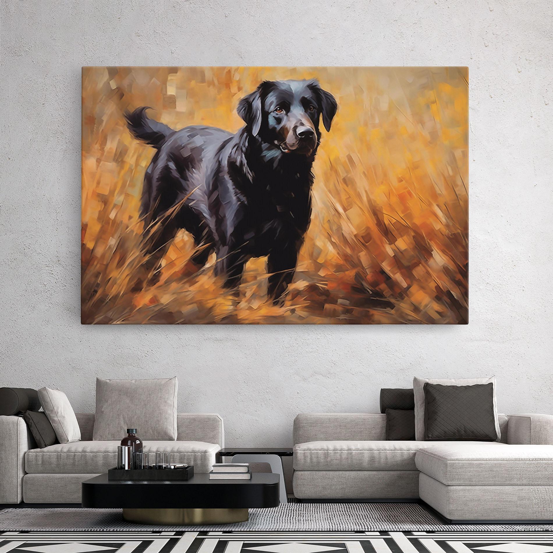 Leinwandbild Black Pretty Dog mockup 2