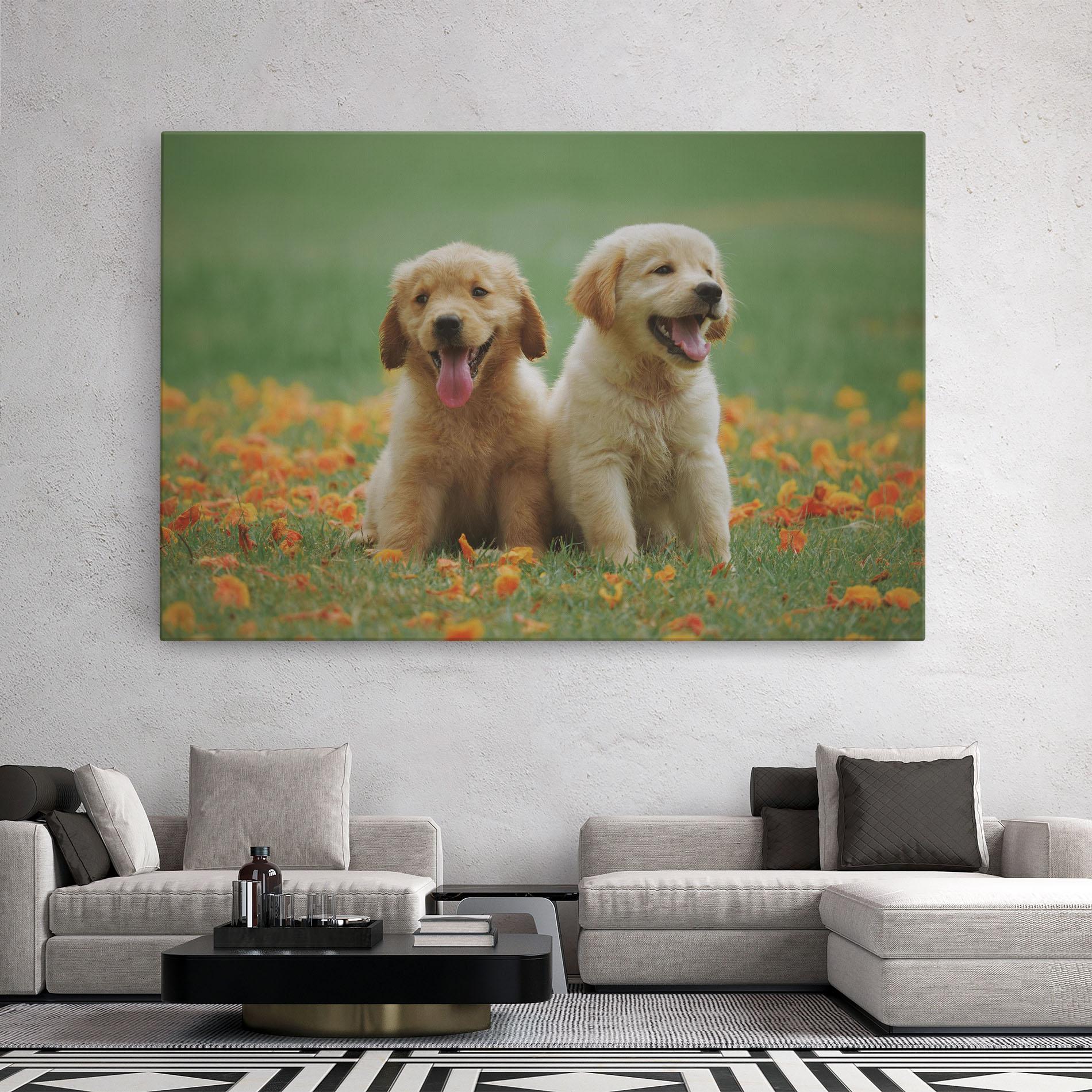 Leinwandbild Happy Dogs mockup 2