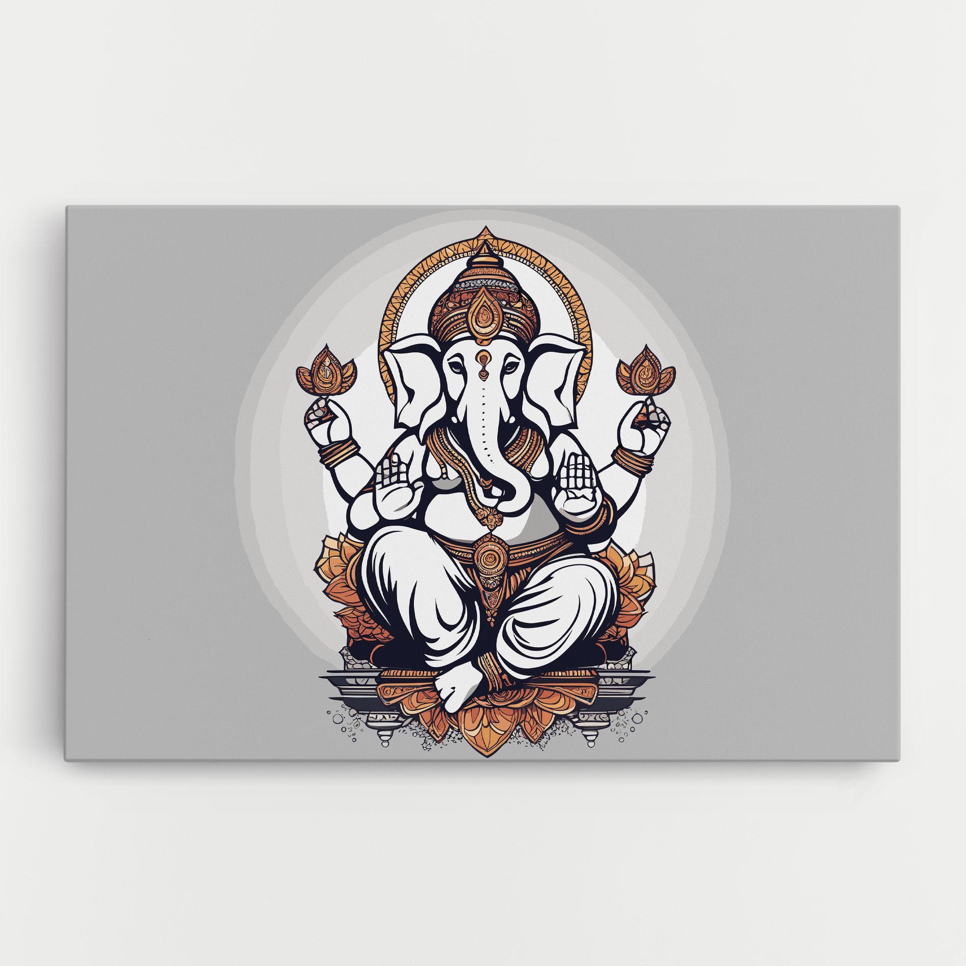 Leinwandbild Chaturthi Greys mockup 0