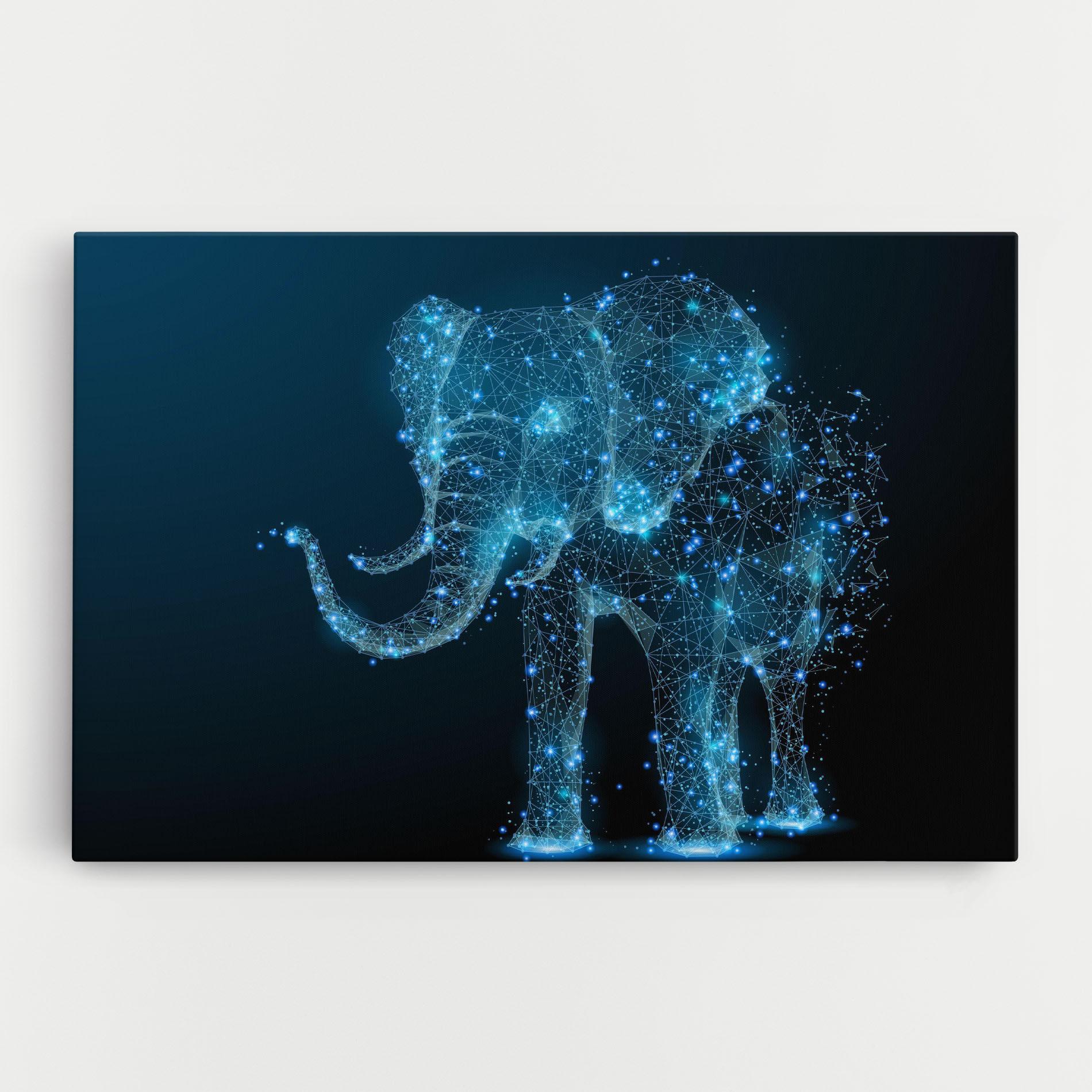 Leinwandbild Digital Elephant mockup 0