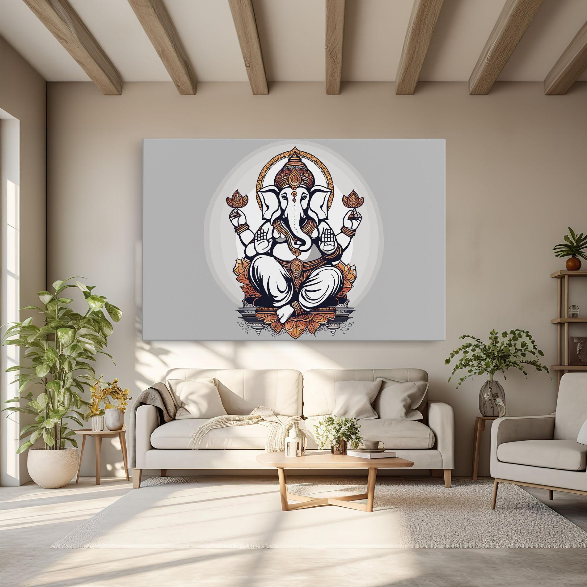 Leinwandbild Chaturthi Greys mockup 6