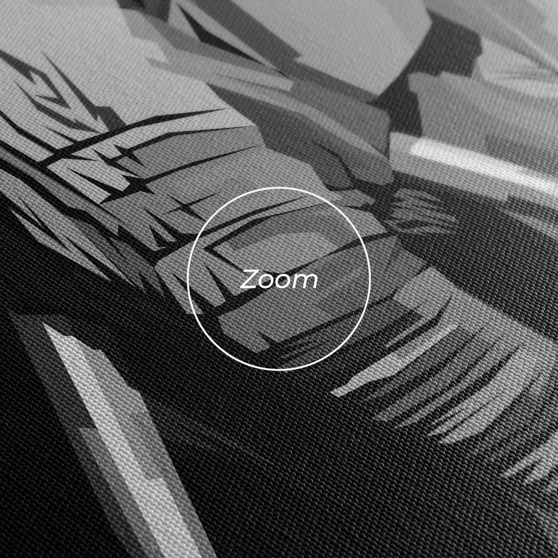 Leinwandbild Beautiful Grey Elephant mockup 3