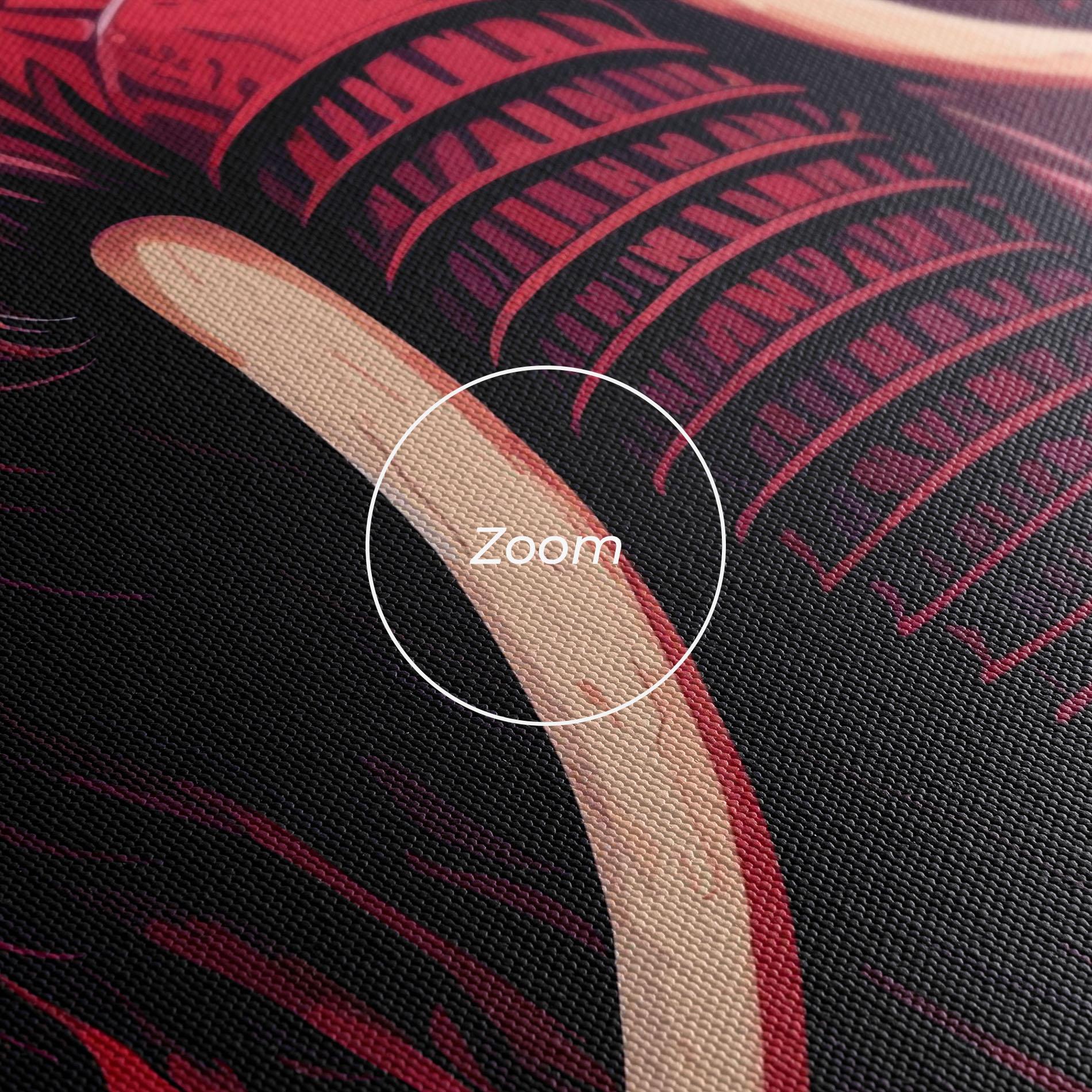 Leinwandbild Blue Red Elephant mockup 3