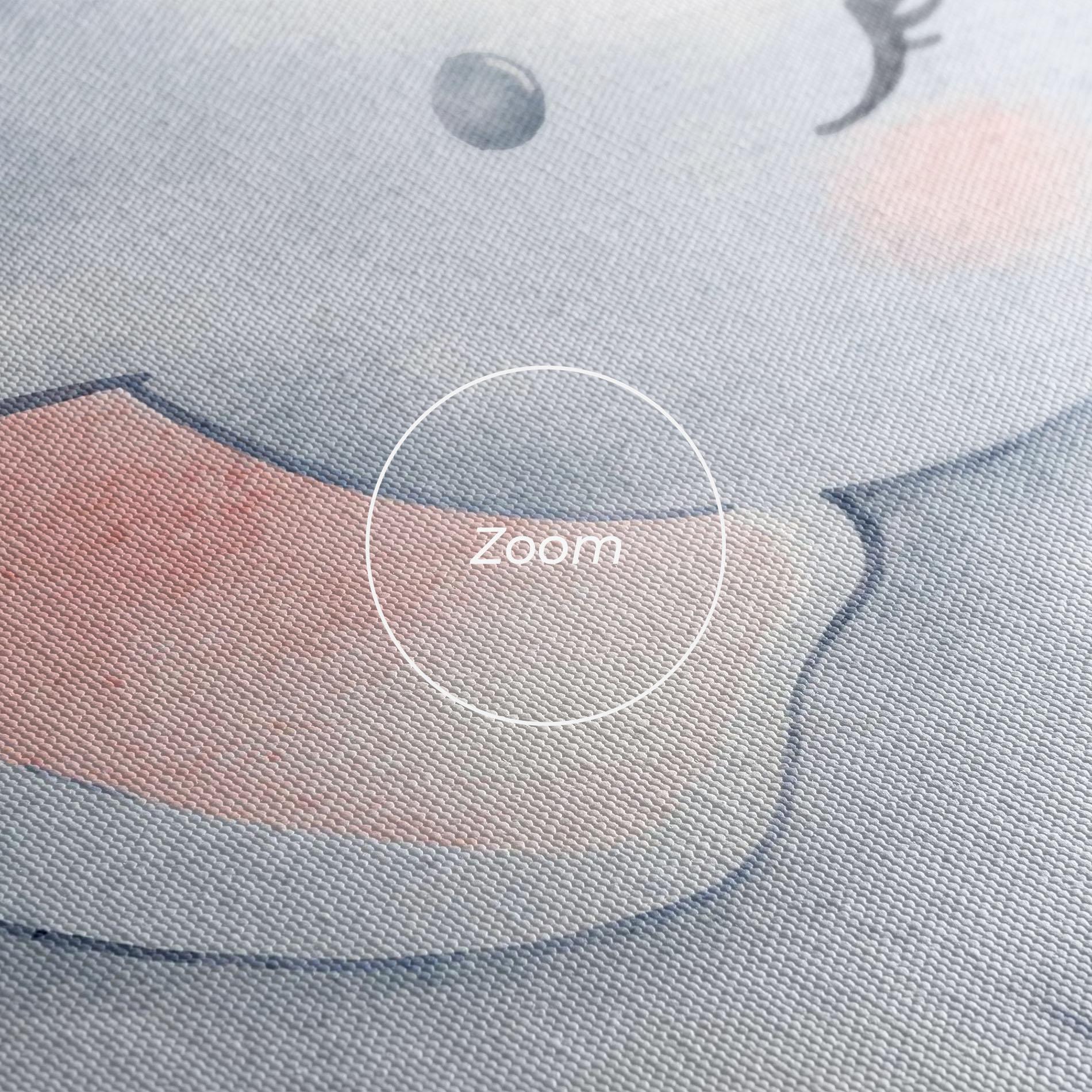 Leinwandbild Elephant Butterfly mockup 3