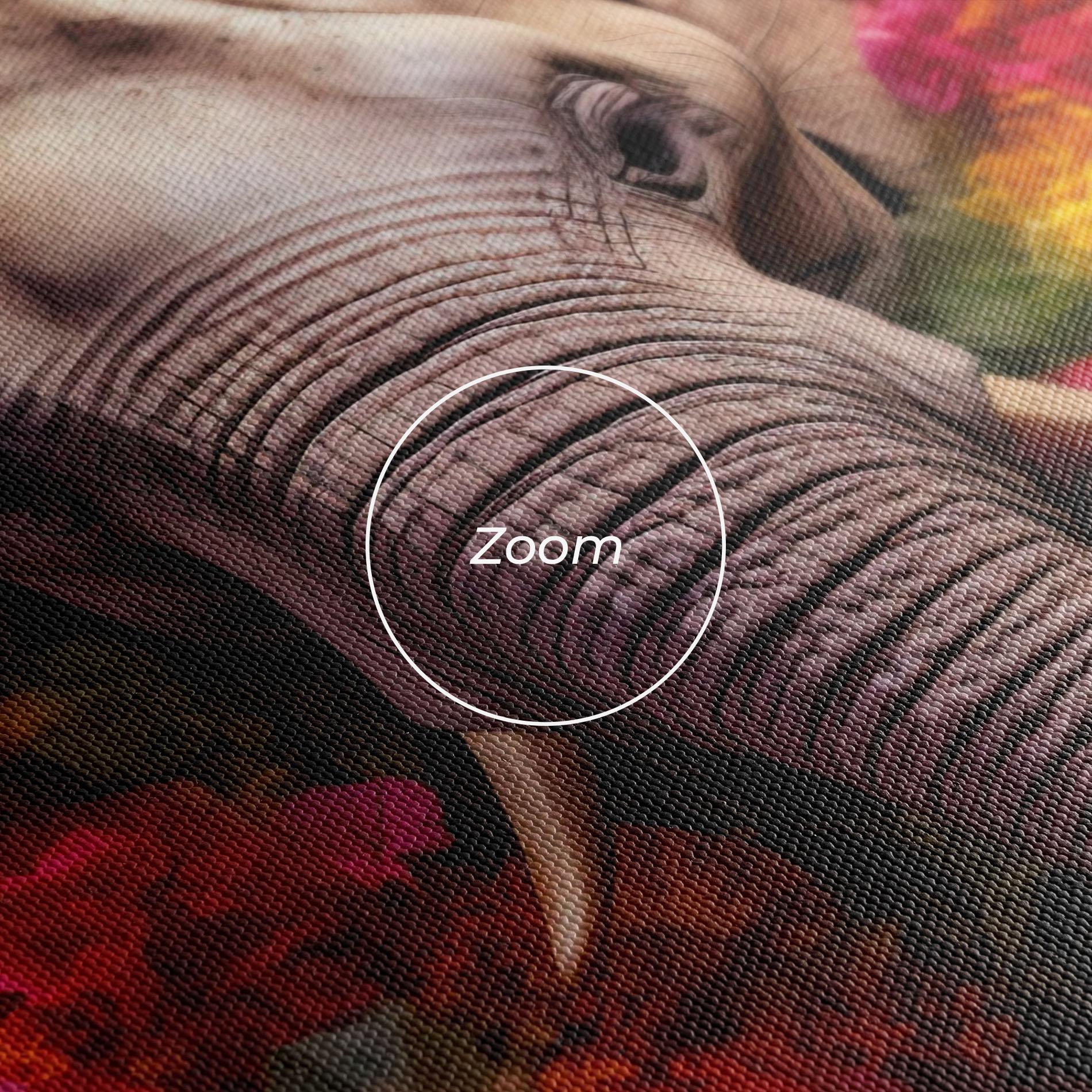 Leinwandbild Flower Elephant mockup 3