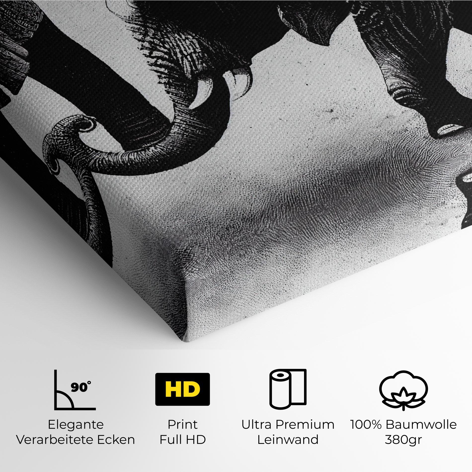 Leinwandbild Baby Elephant mockup 4