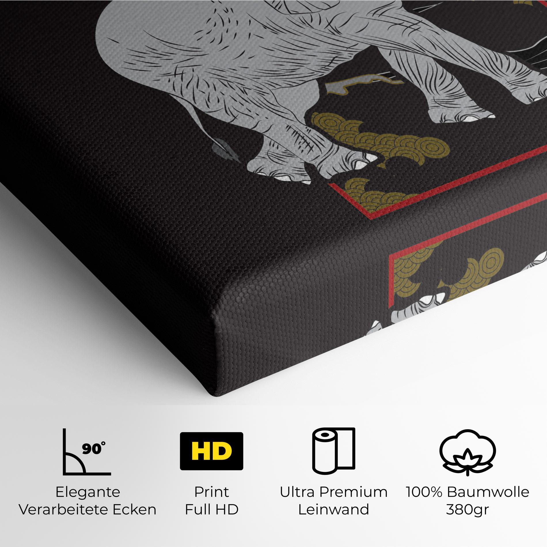 Leinwandbild Elephant Asia mockup 4