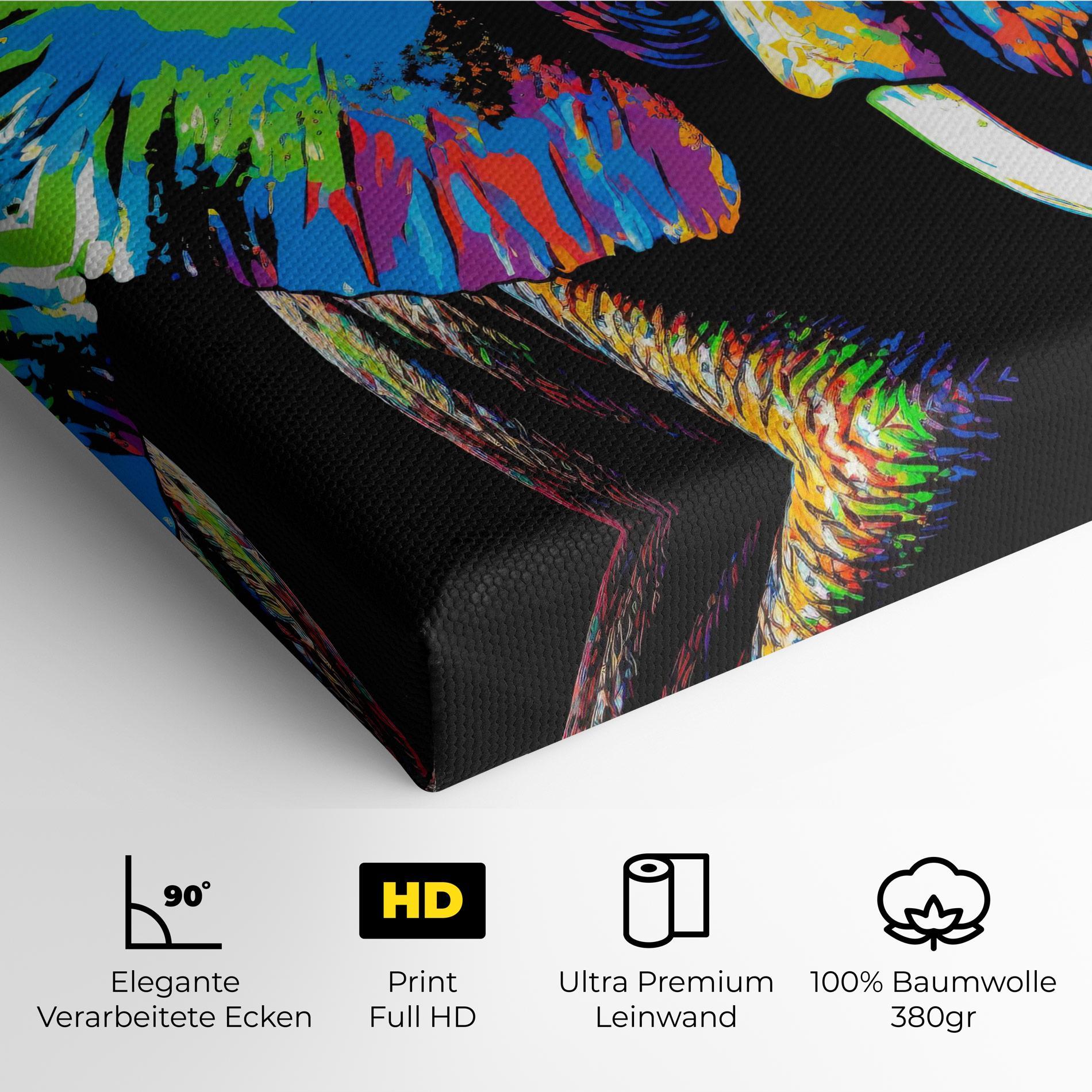 Leinwandbild Elephant Portrait mockup 4