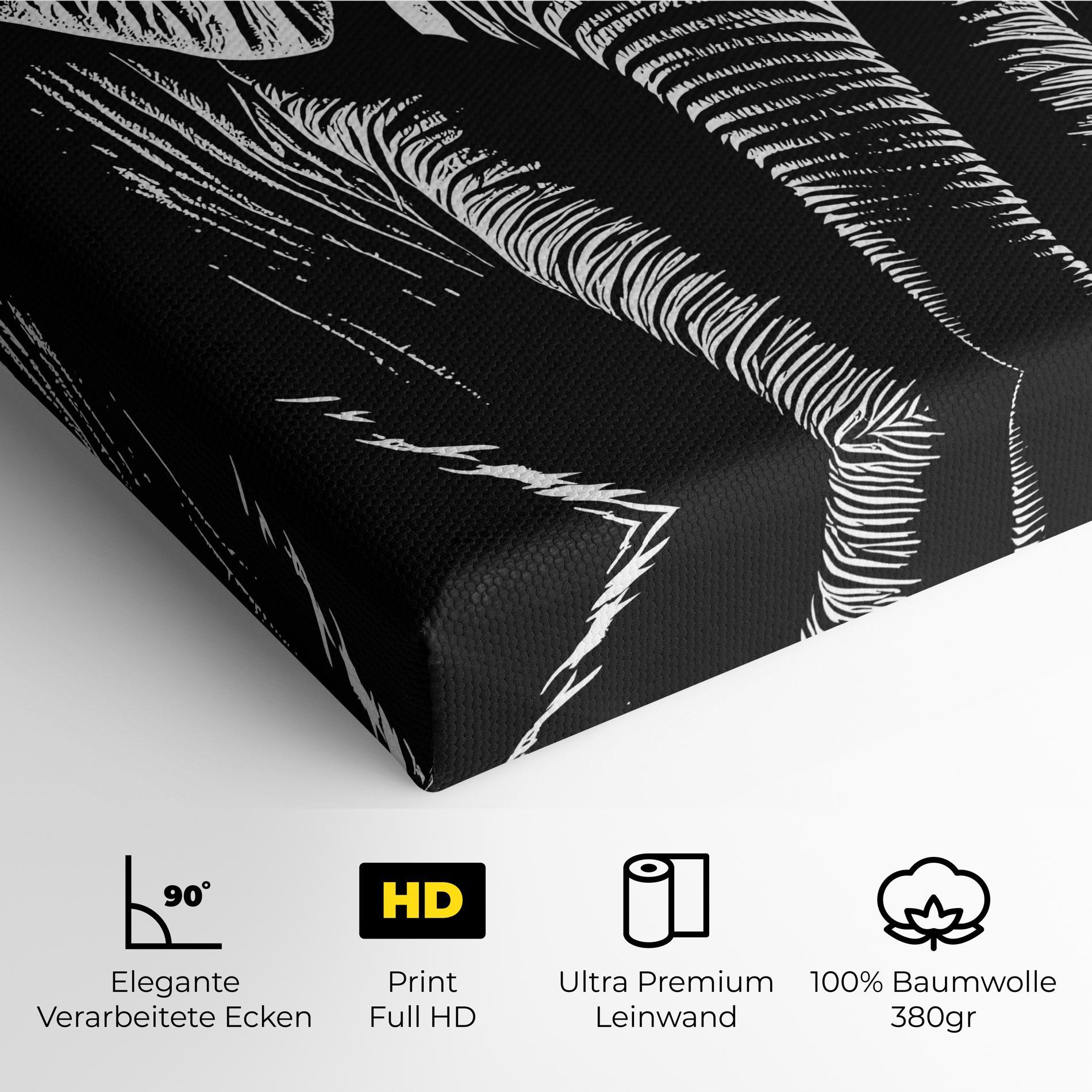 Leinwandbild Elephant White Head mockup 4