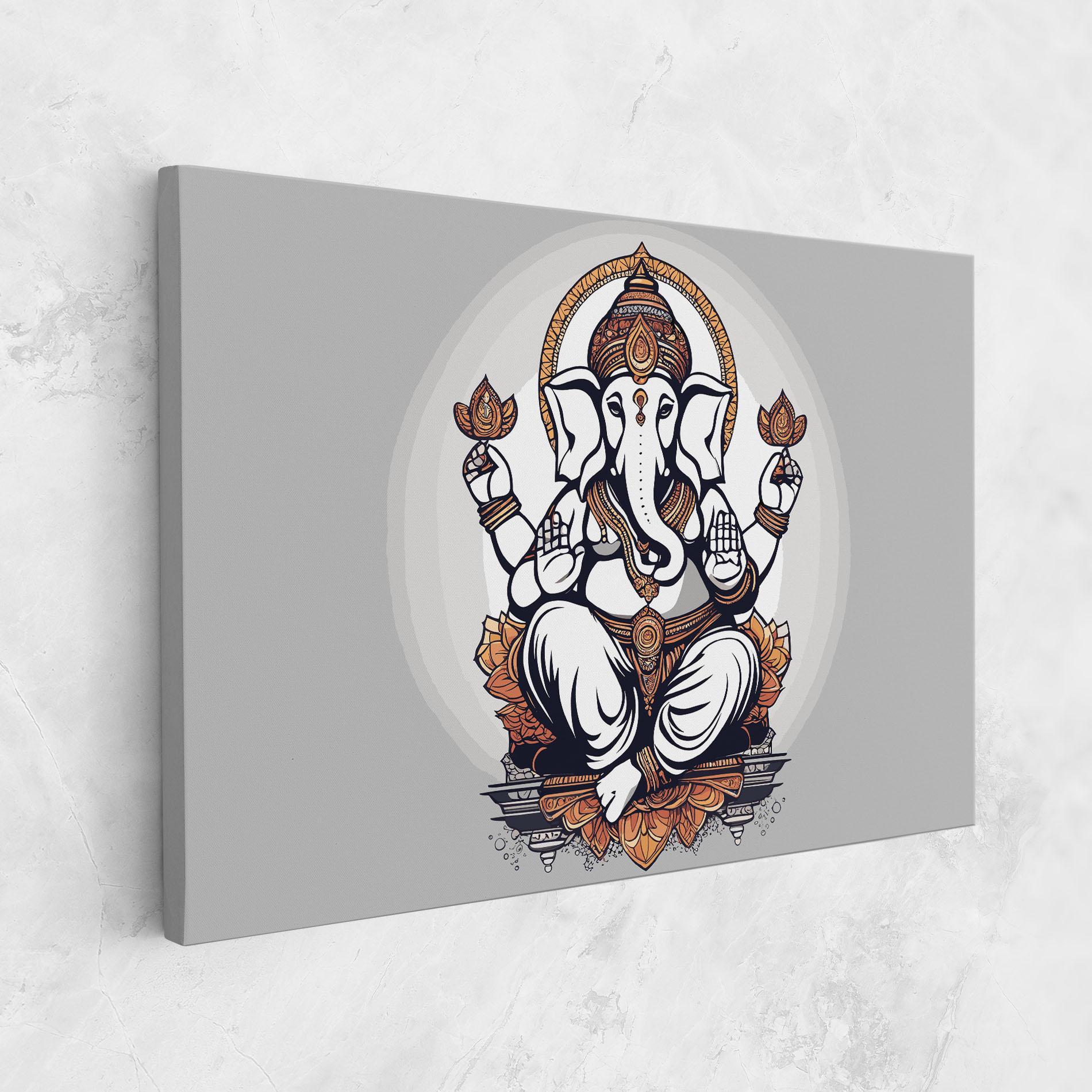 Leinwandbild Chaturthi Greys mockup 1