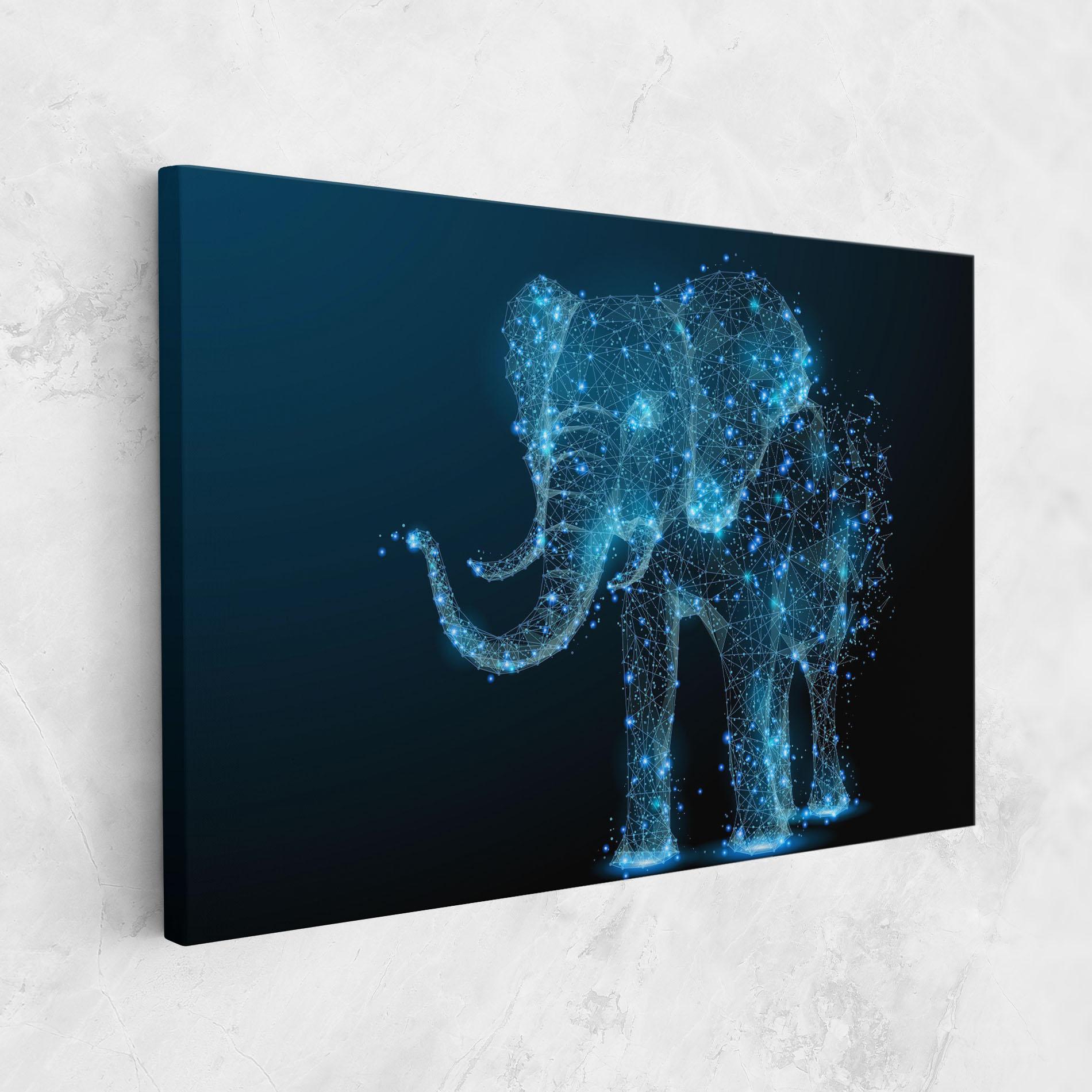 Leinwandbild Digital Elephant mockup 1