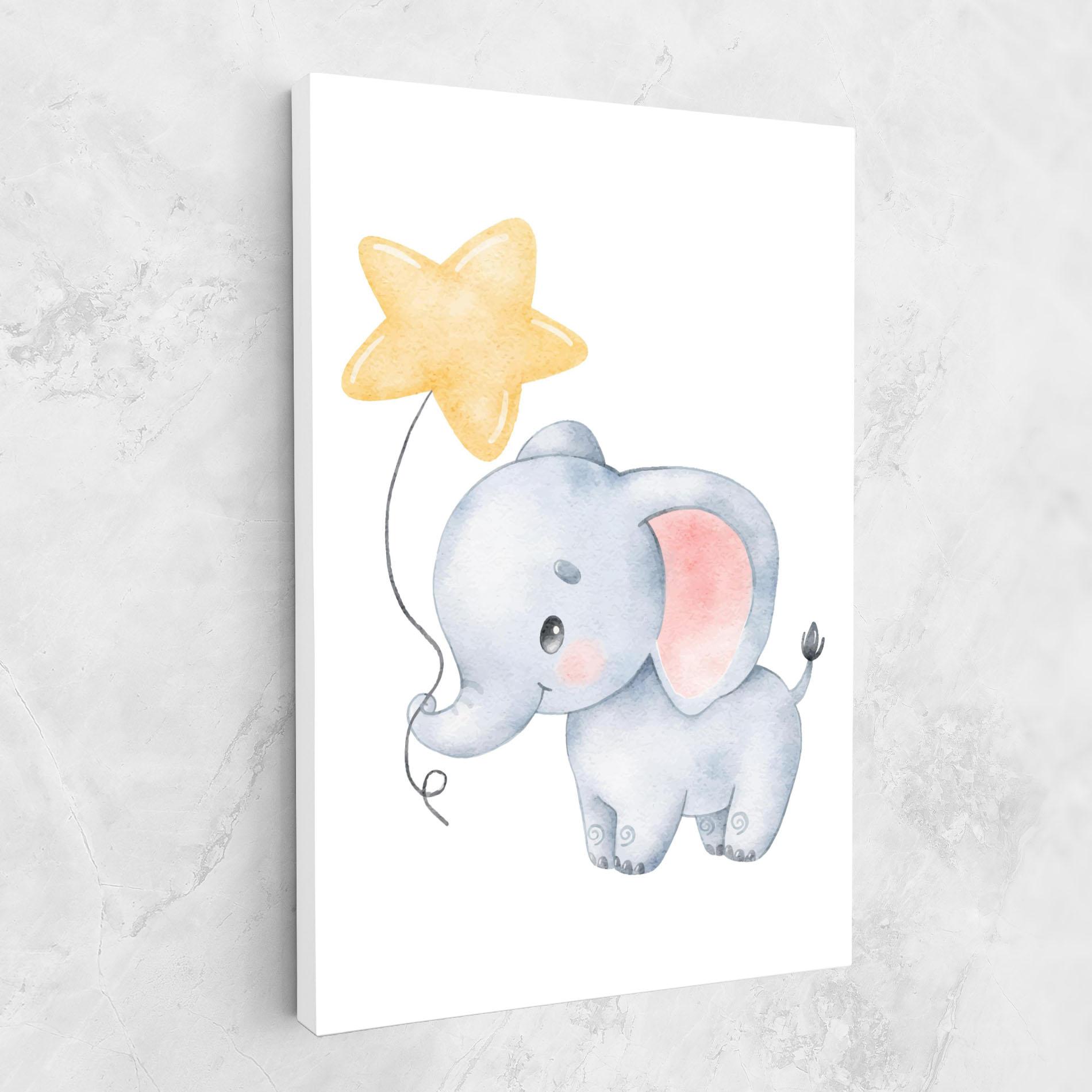 Leinwandbild Baby Elephant Kids mockup 1