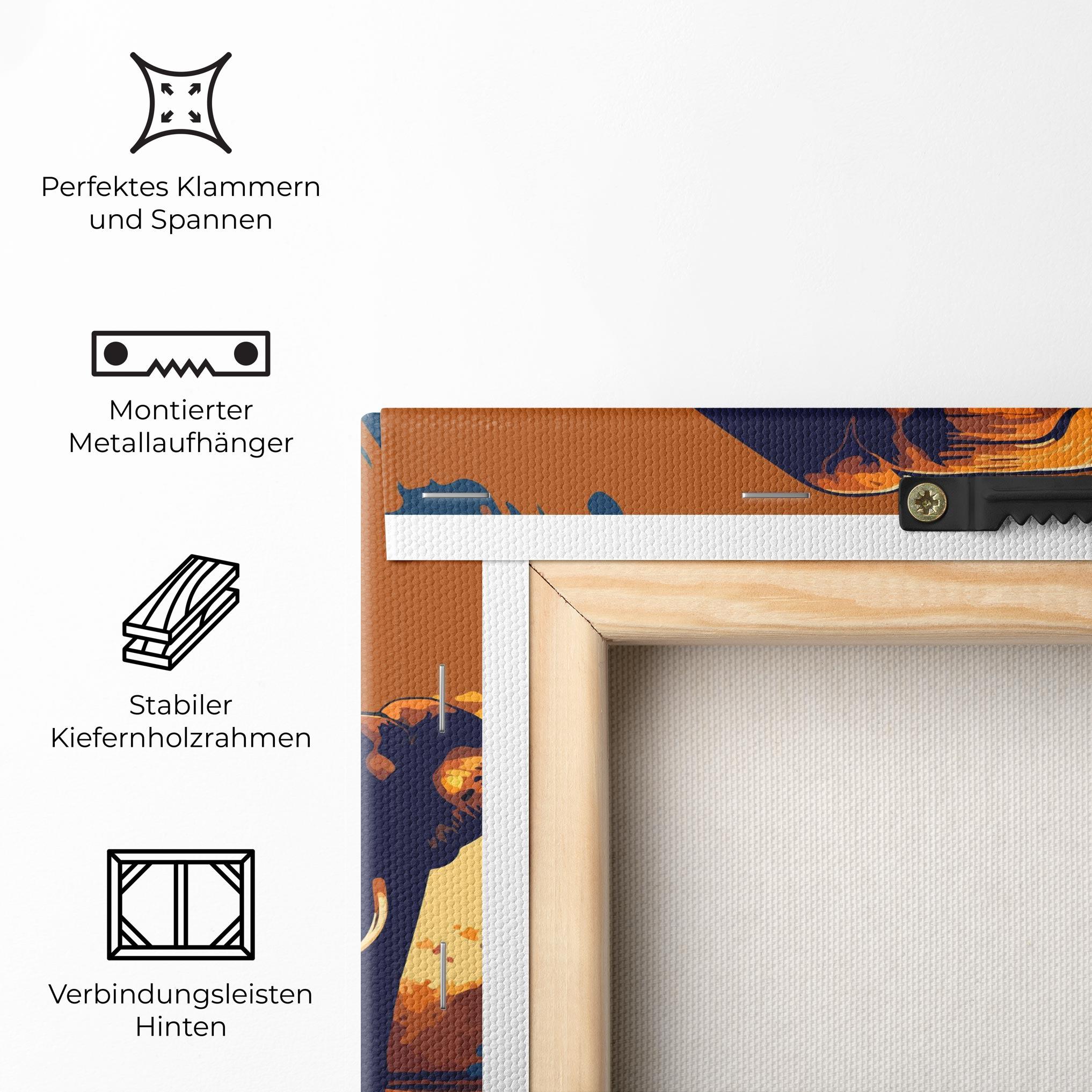 Leinwandbild 3 Elephants mockup 5