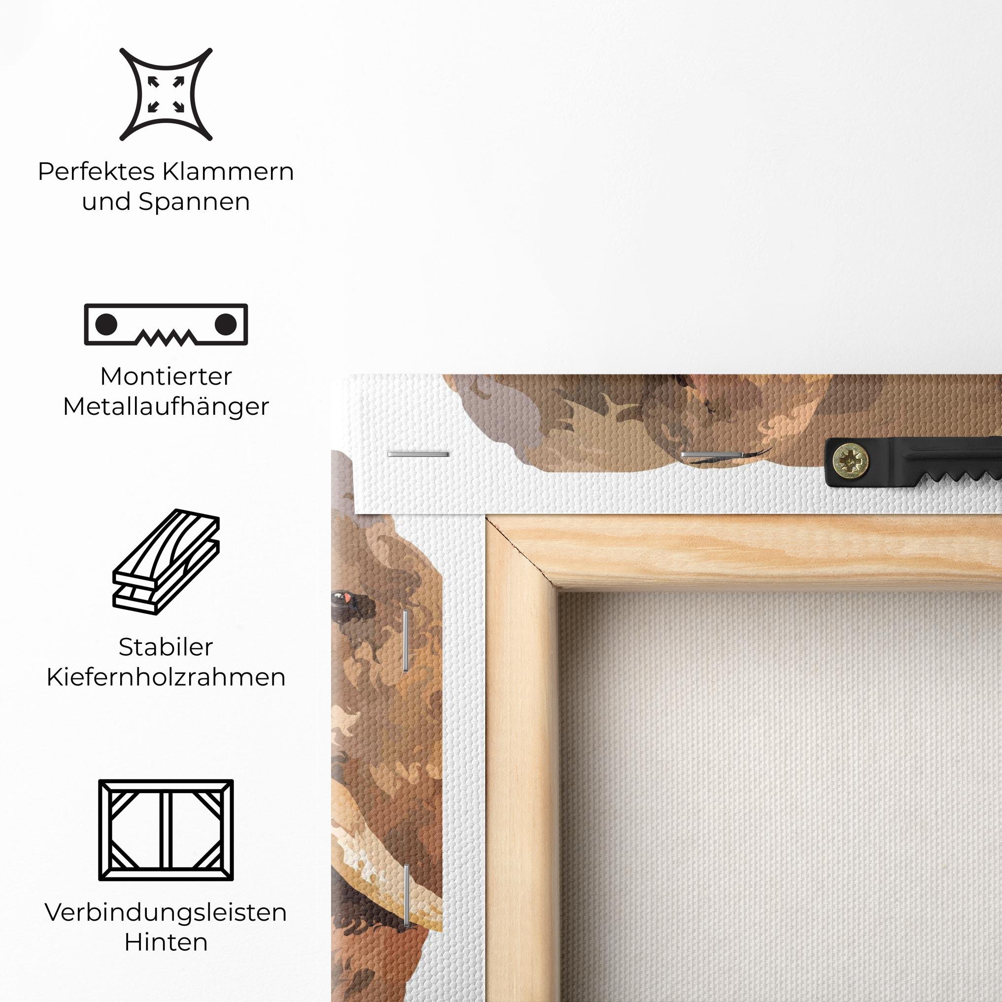 Leinwandbild Brown Elephant mockup 5