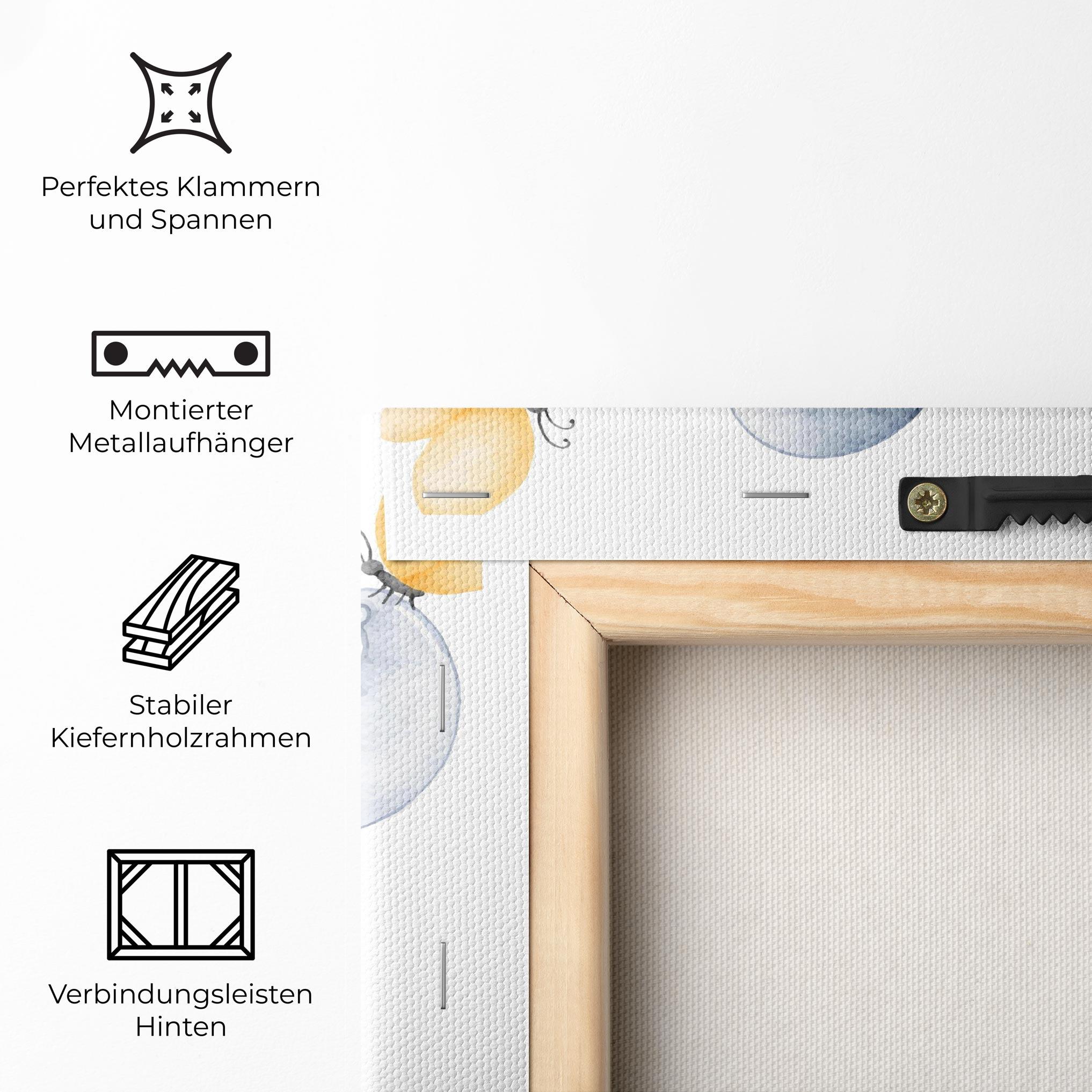 Leinwandbild Elephant Butterfly mockup 5