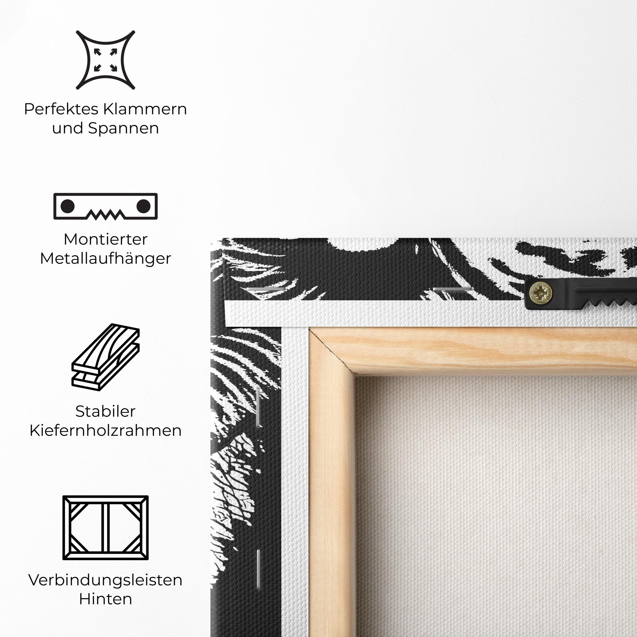Leinwandbild Elephant Drawing mockup 5