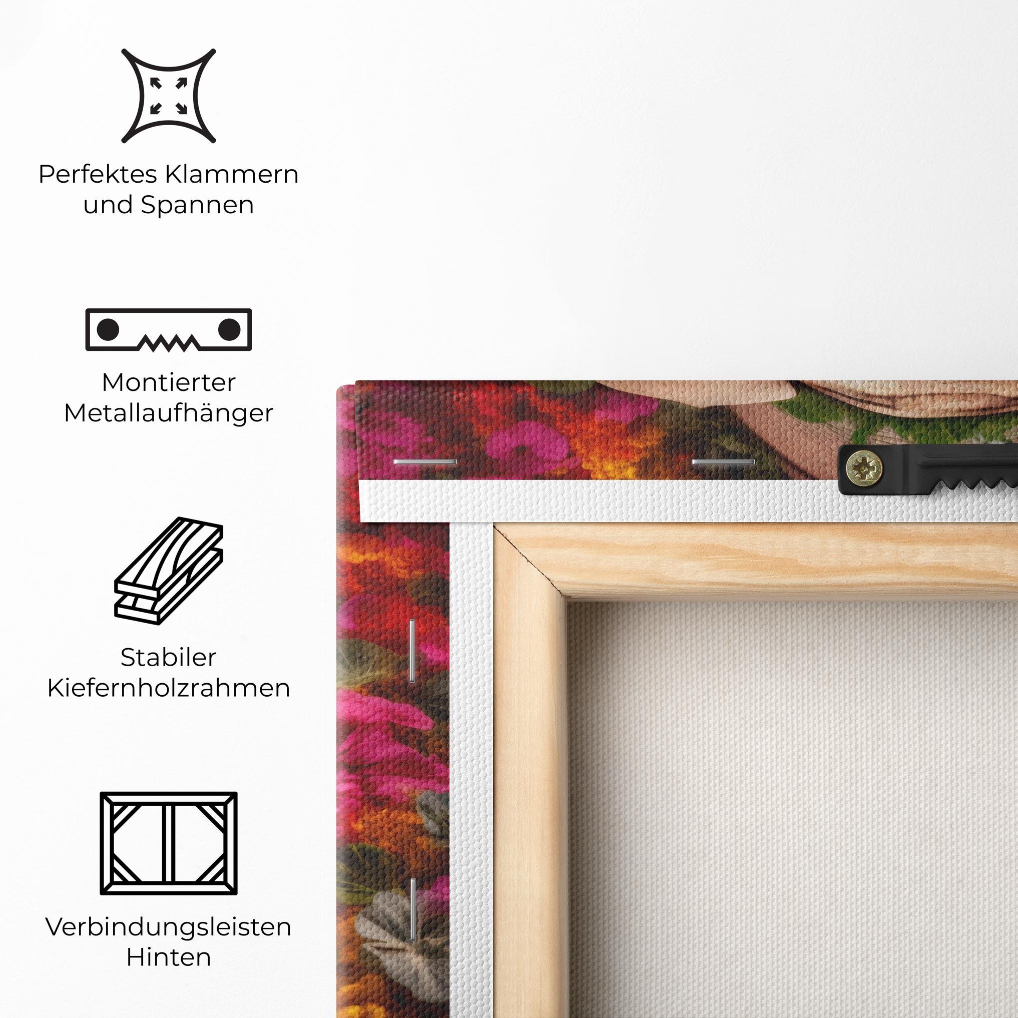 Leinwandbild Flower Elephant mockup 5