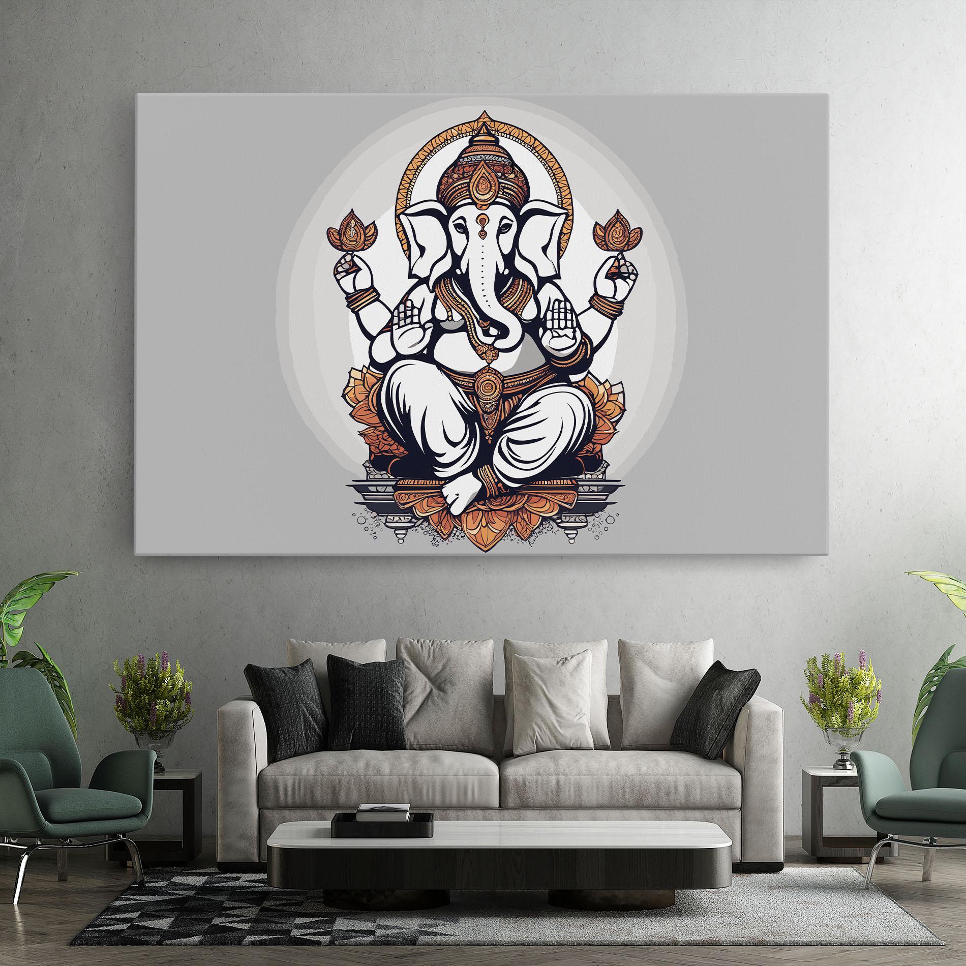 Leinwandbild Chaturthi Greys mockup 7