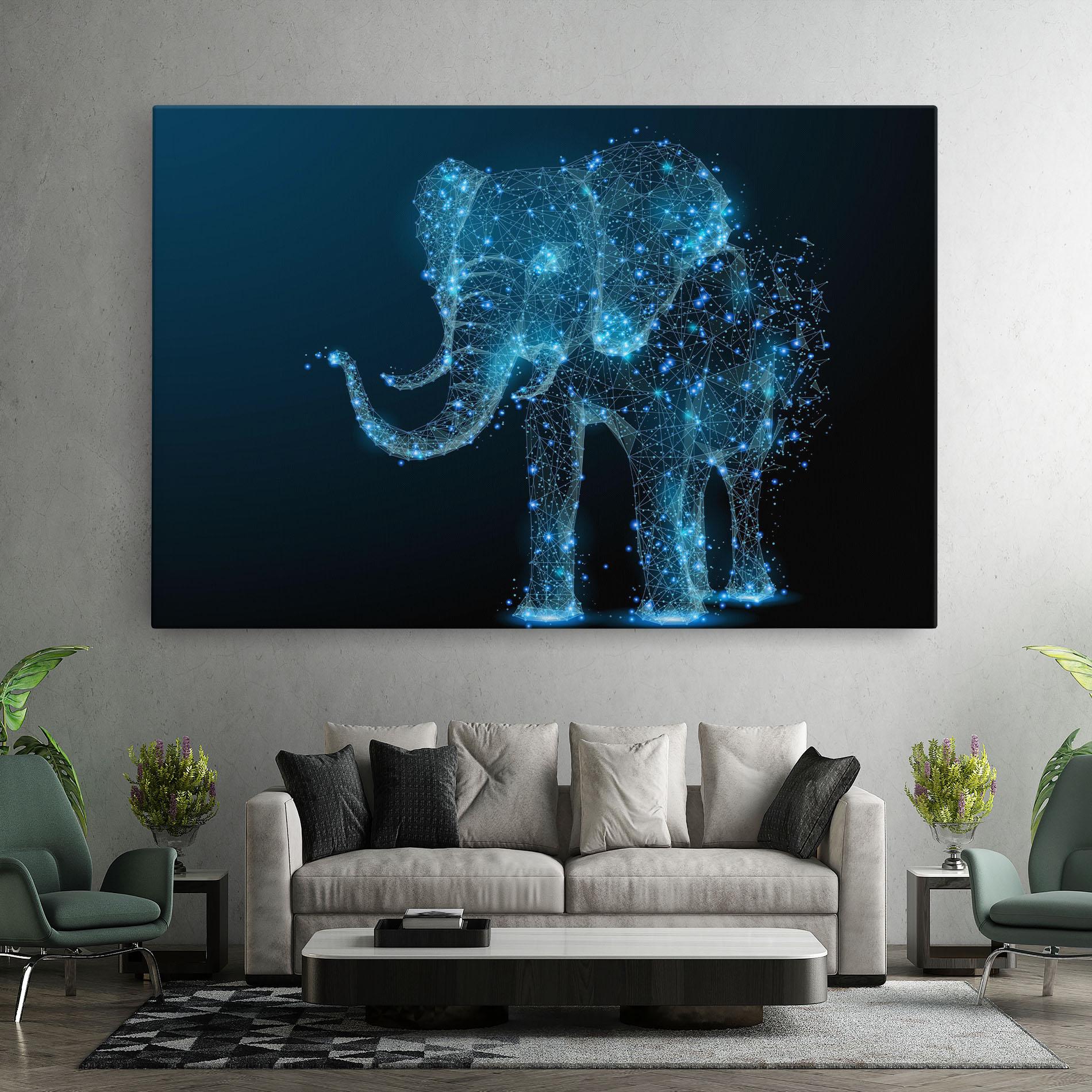 Leinwandbild Digital Elephant mockup 7
