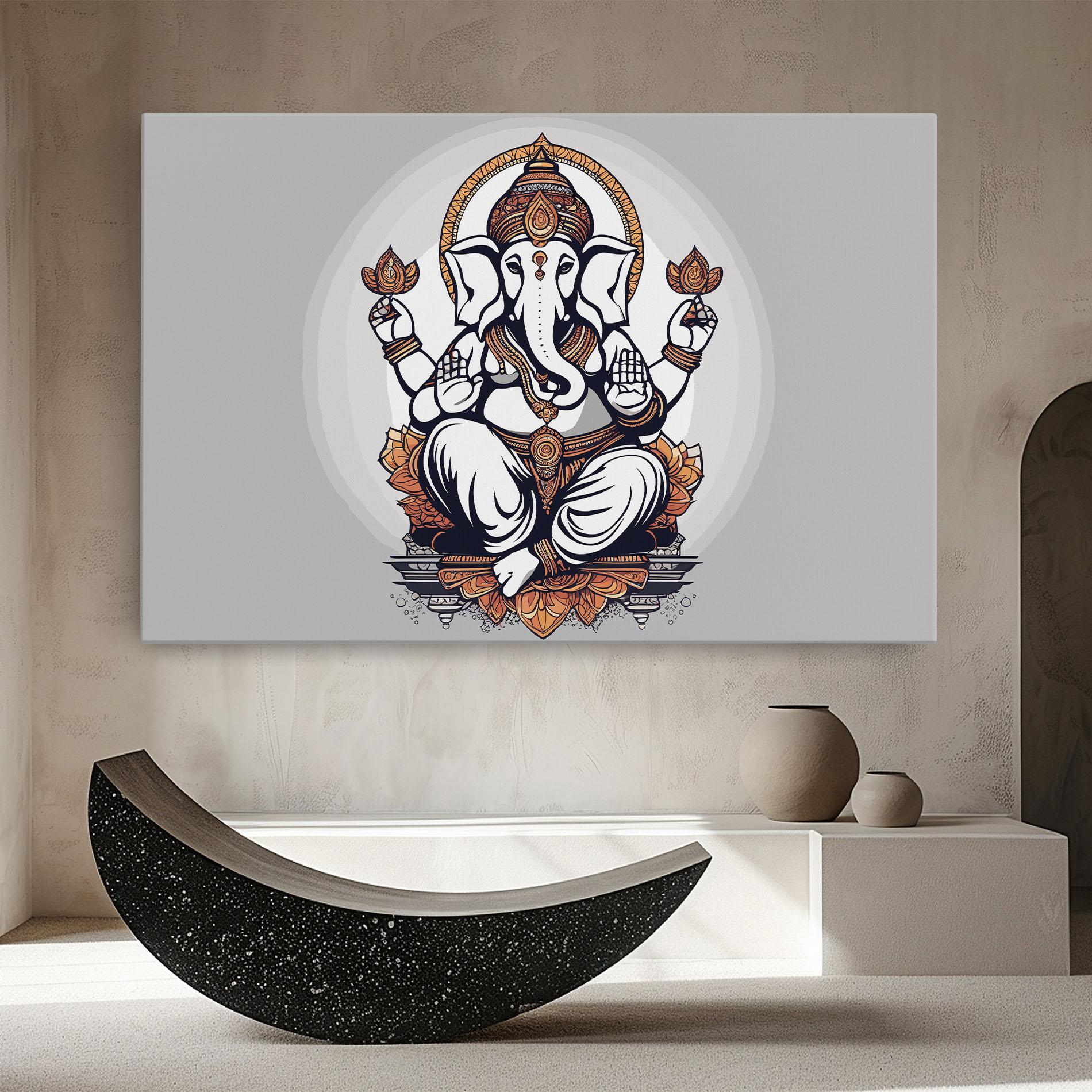 Leinwandbild Chaturthi Greys mockup 8