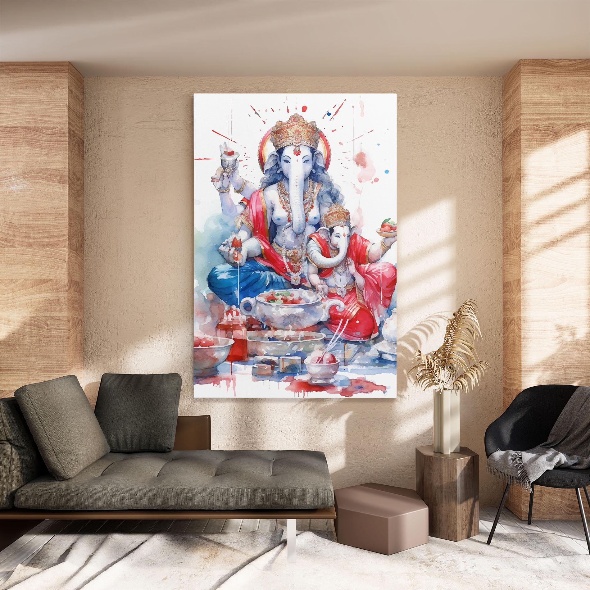 Leinwandbild Durga Puja Festival mockup 8