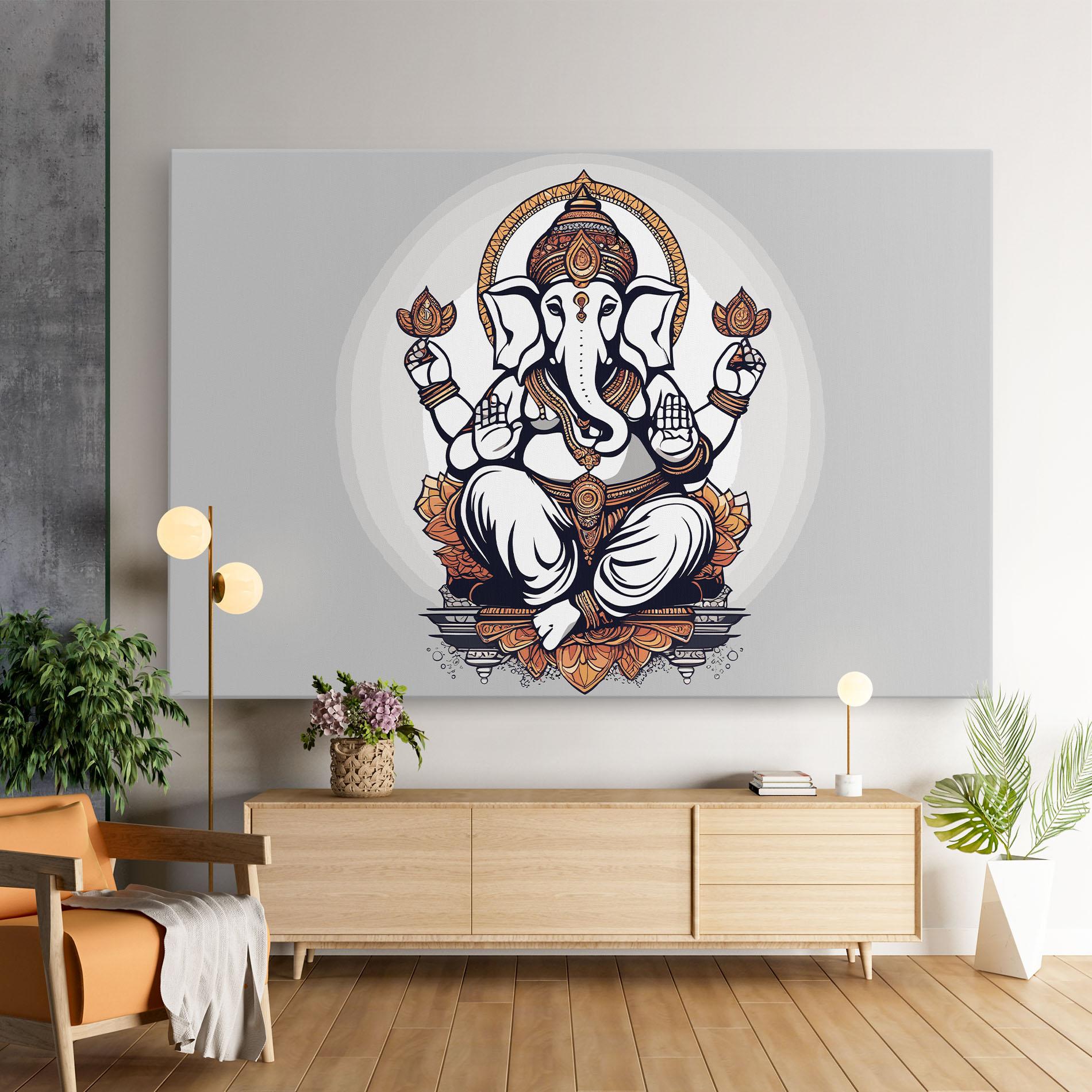 Leinwandbild Chaturthi Greys mockup 9