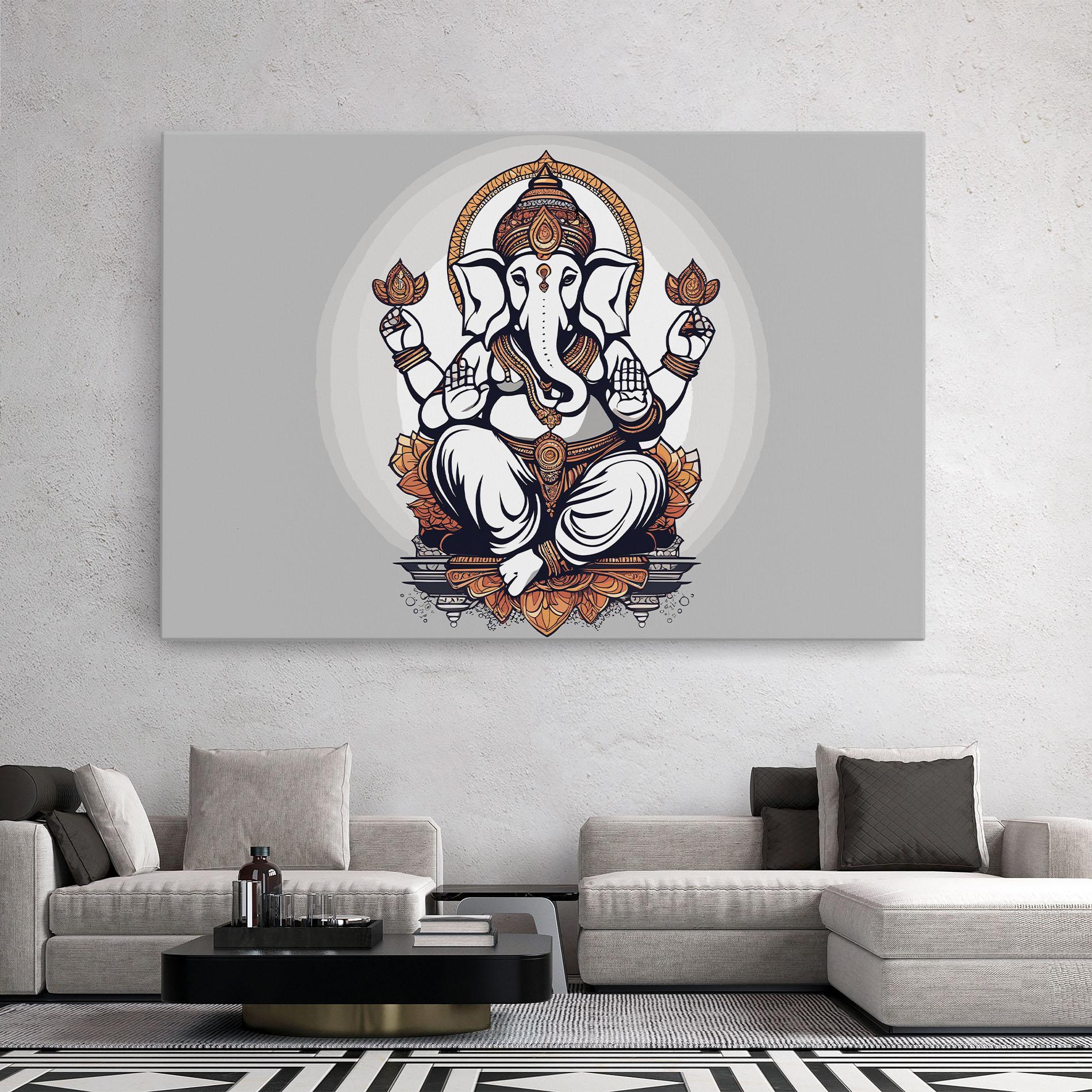 Leinwandbild Chaturthi Greys mockup 2