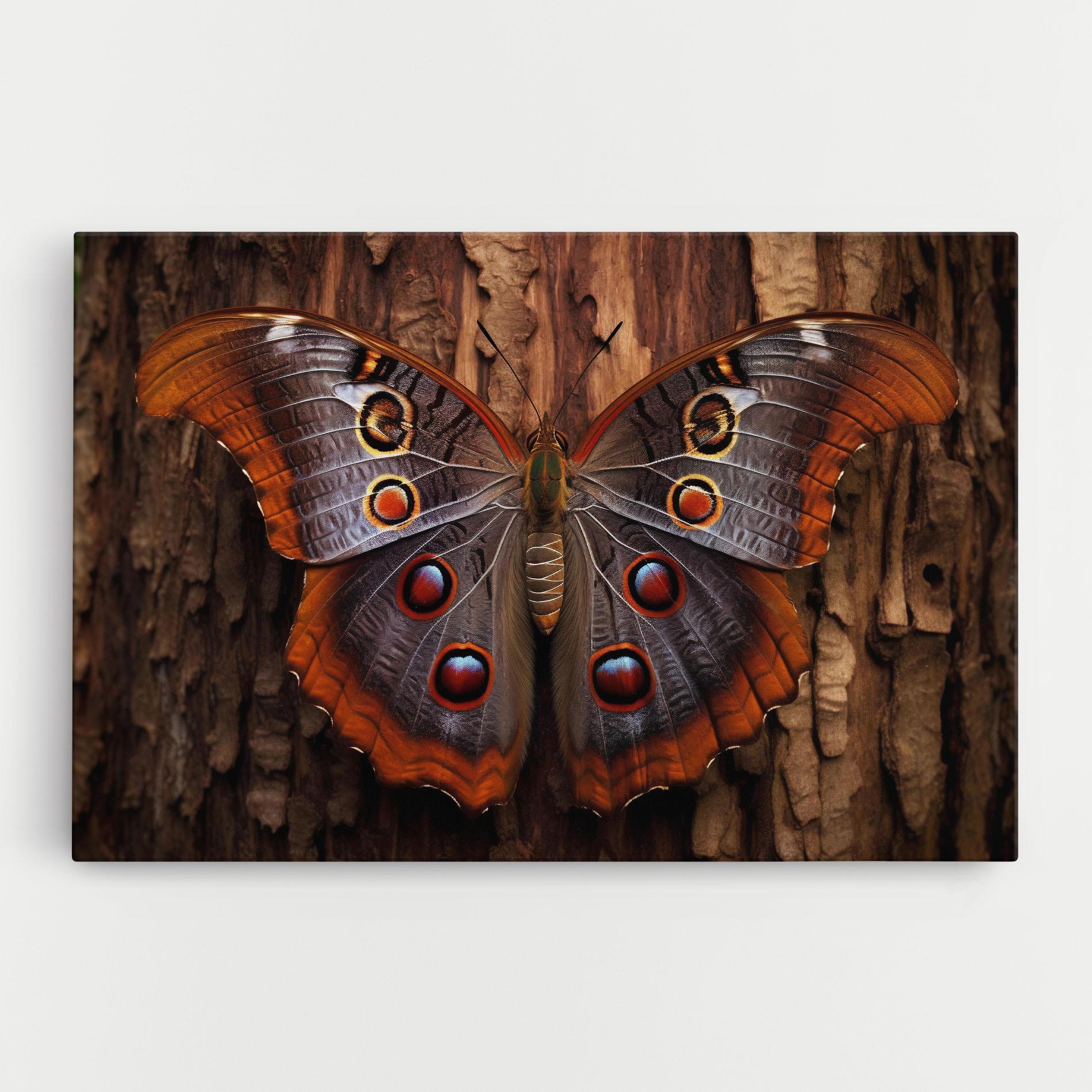 Leinwandbild Brown Eyes Butterfly mockup 0