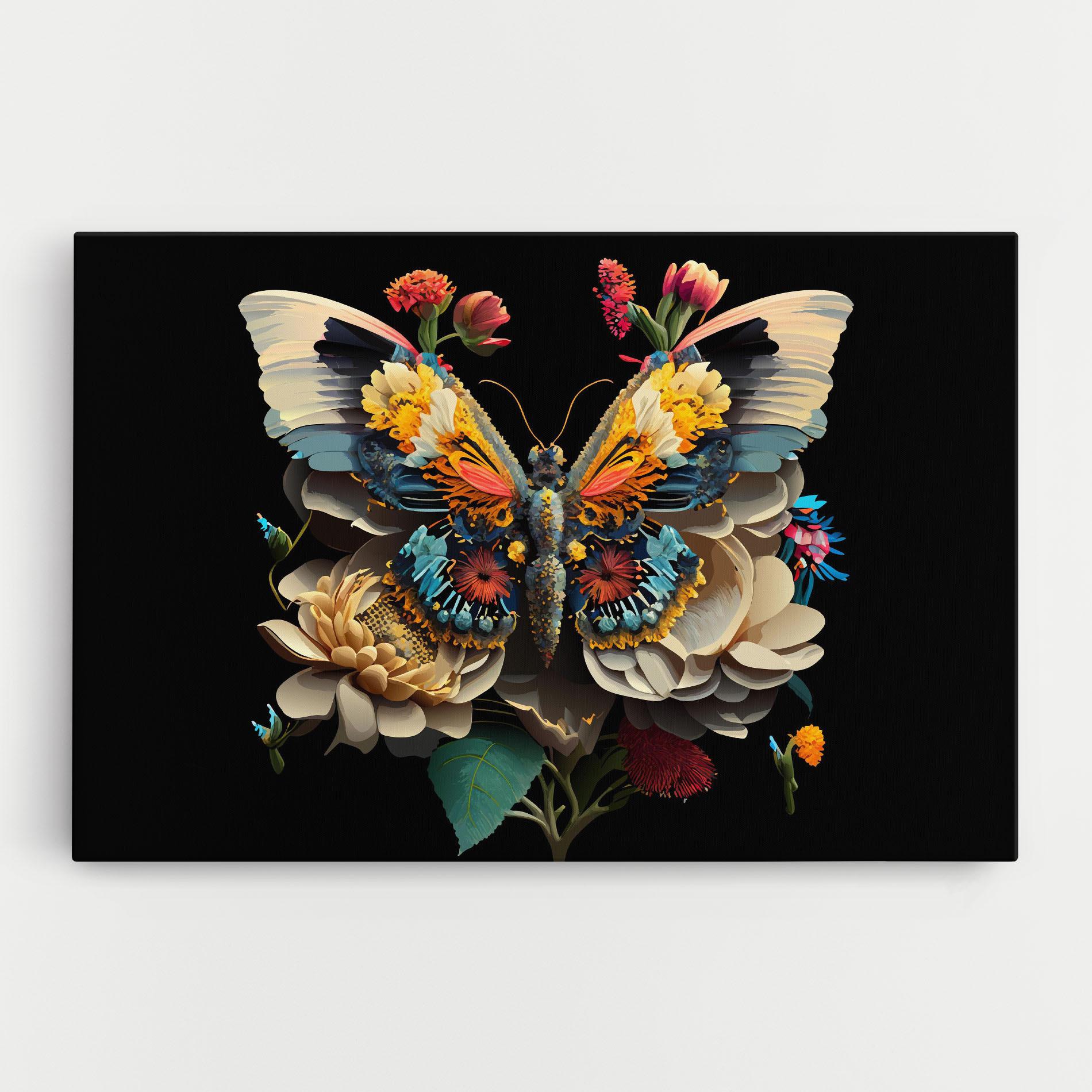 Leinwandbild Colorful Butterfly mockup 0