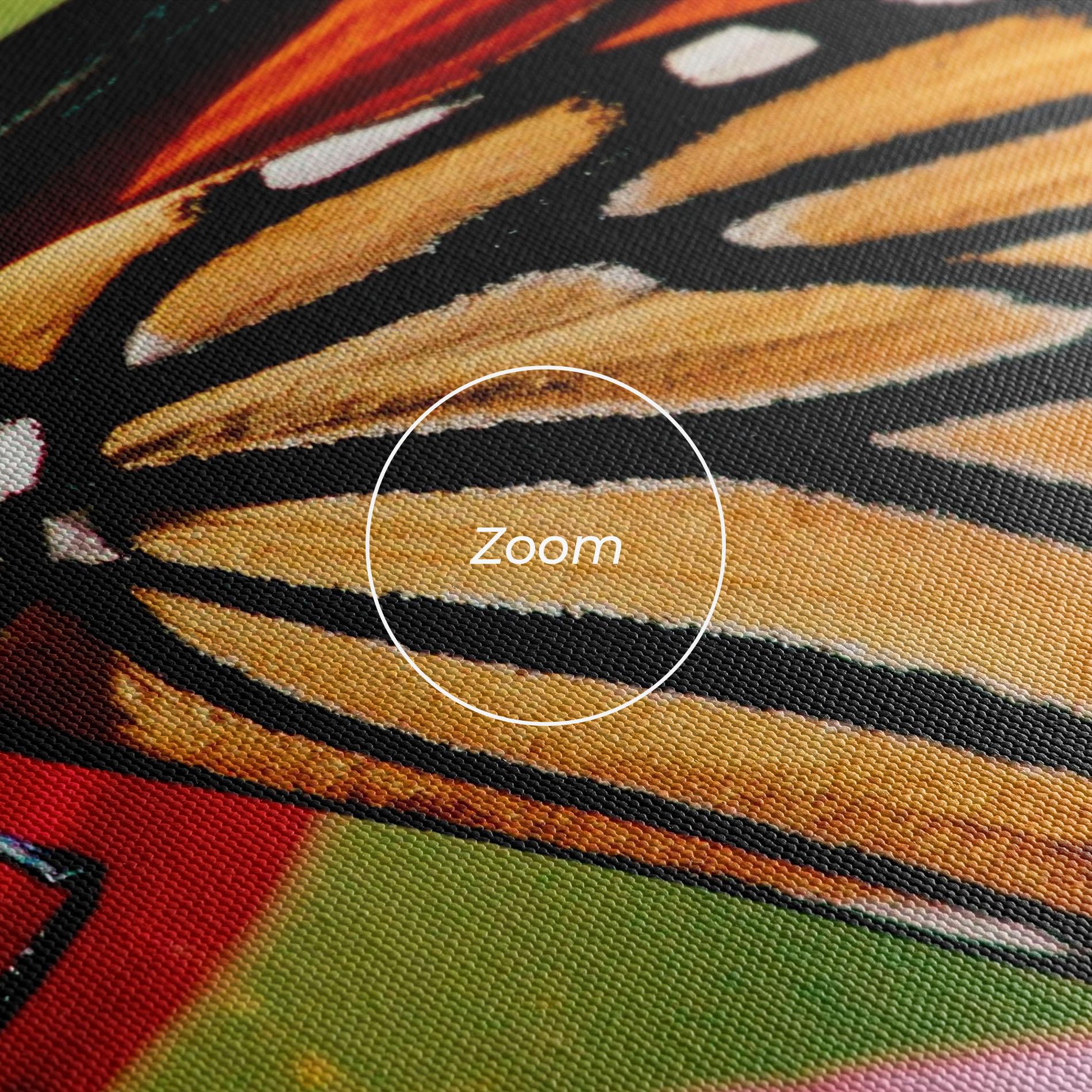 Leinwandbild Big Orange Butterfly mockup 3